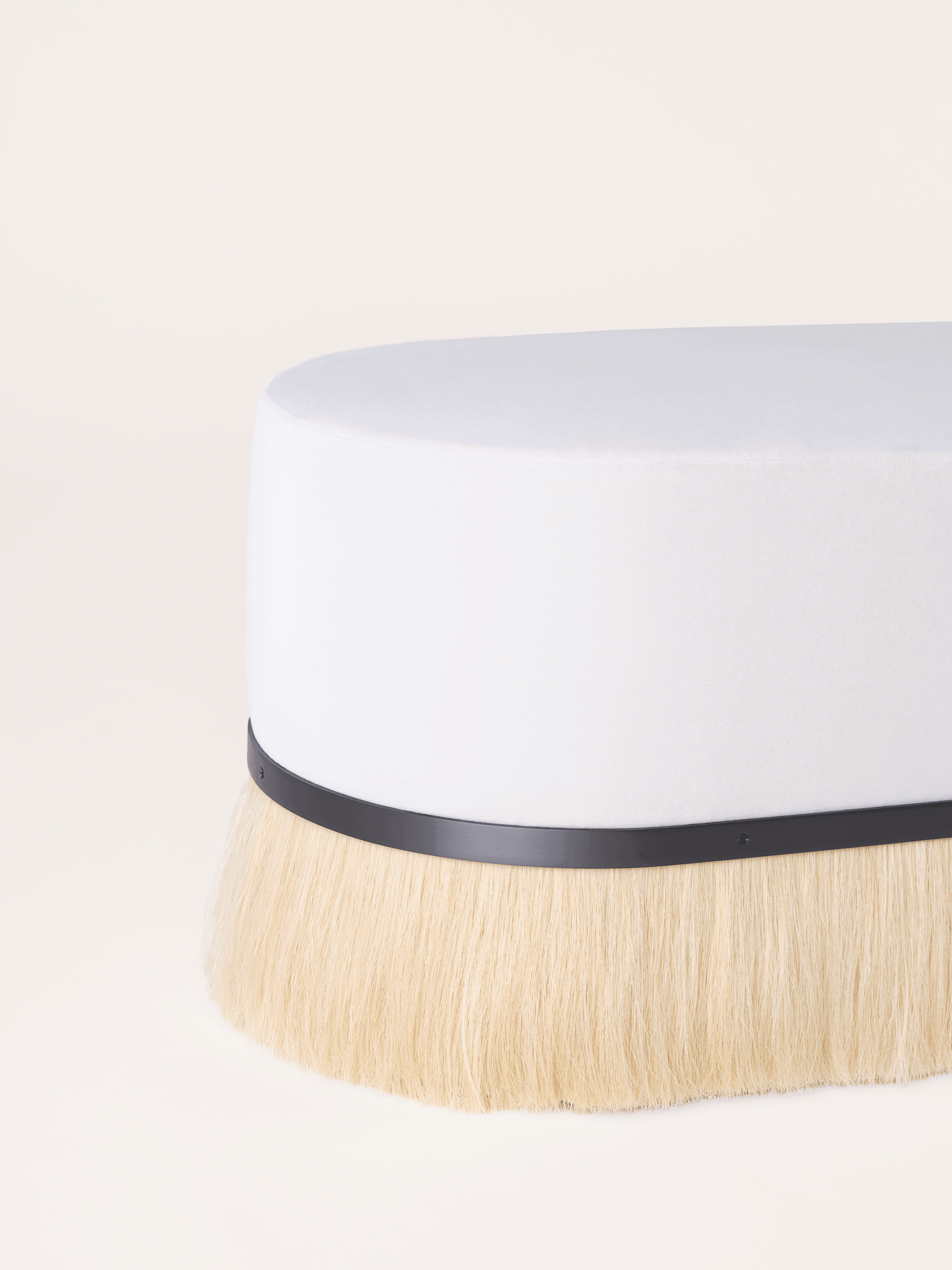 Konekt Collection by Konekt, made of Brass and Horsehair, Satin Black version, picture 2