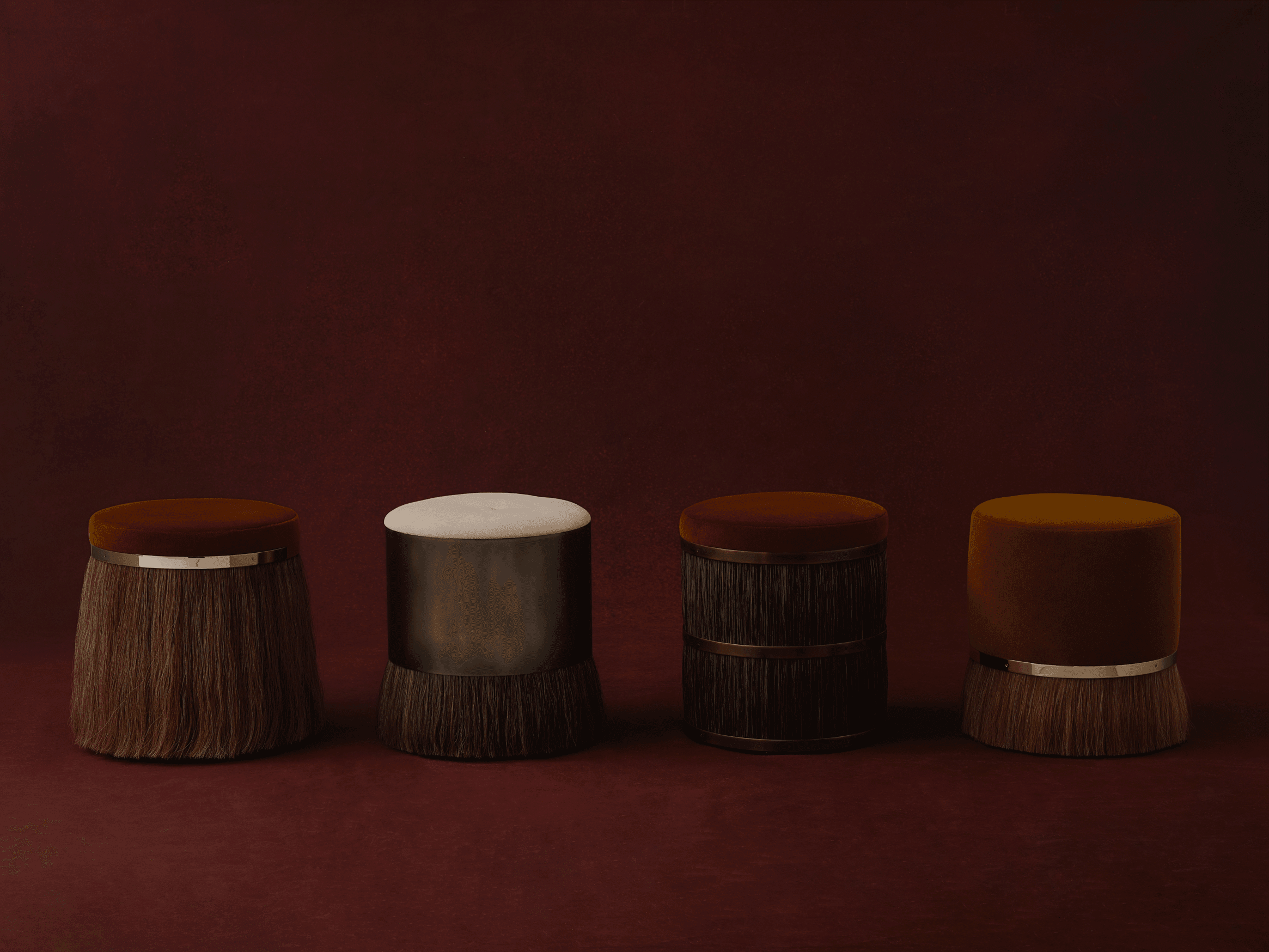 Konekt Collection by Konekt, made of Brass and Horsehair, Polished Brass version, picture 4