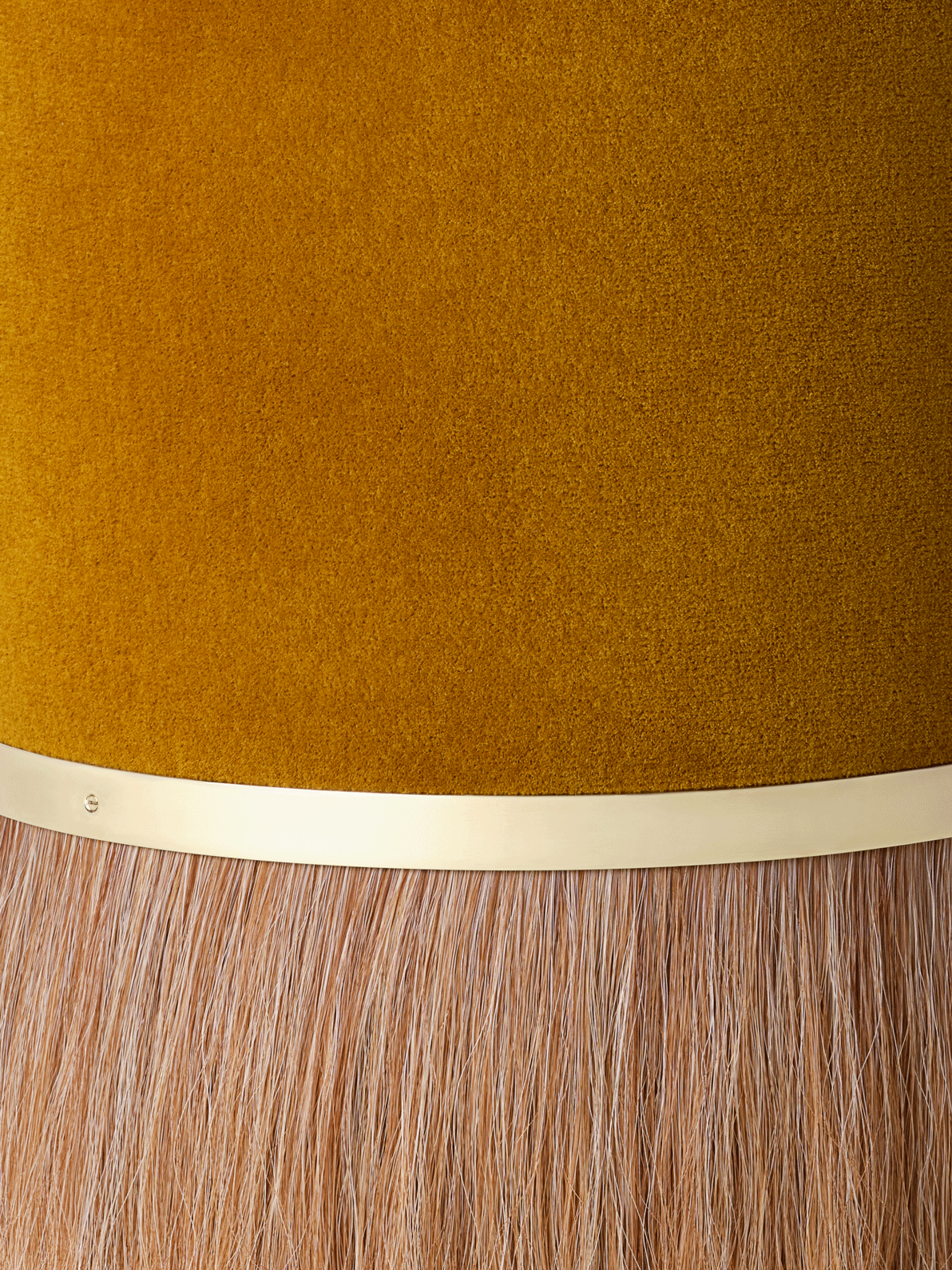 Konekt Collection by Konekt, made of Brass and Horsehair, Polished Brass version, picture 2