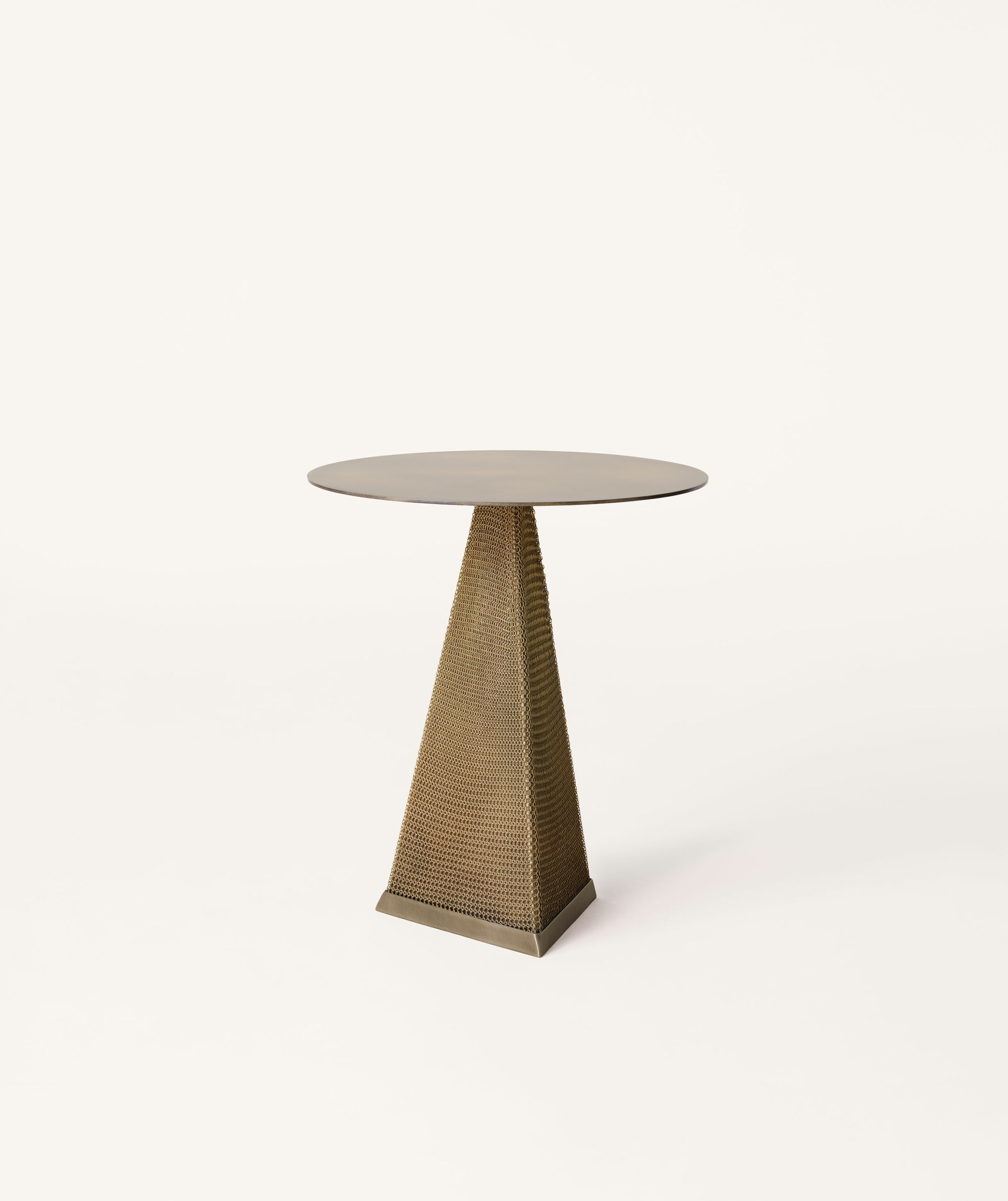 Konekt Collection by Konekt, made of Steel and , Antique Brass with Satin Brass Chainmail version, picture 1