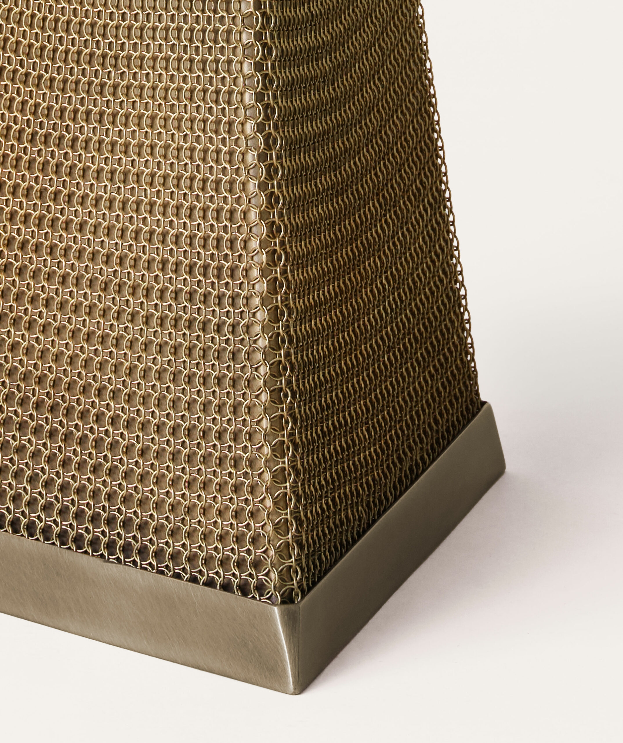 Konekt Collection by Konekt, made of Steel and , Antique Brass with Satin Brass Chainmail version, picture 2