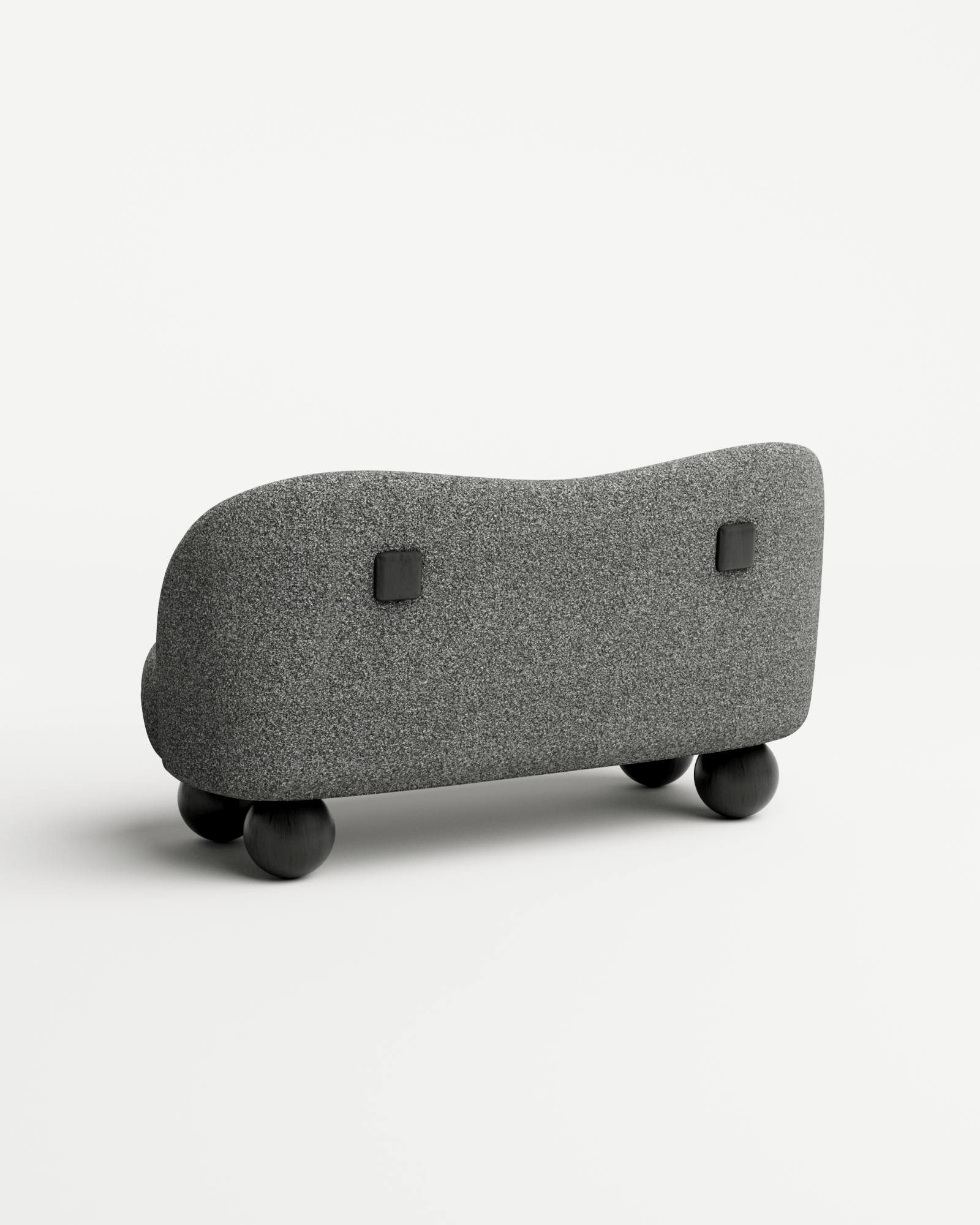 Umbra by Le Berre Vevaud, made of Plain / Textured Weave and , Gray version, picture 2