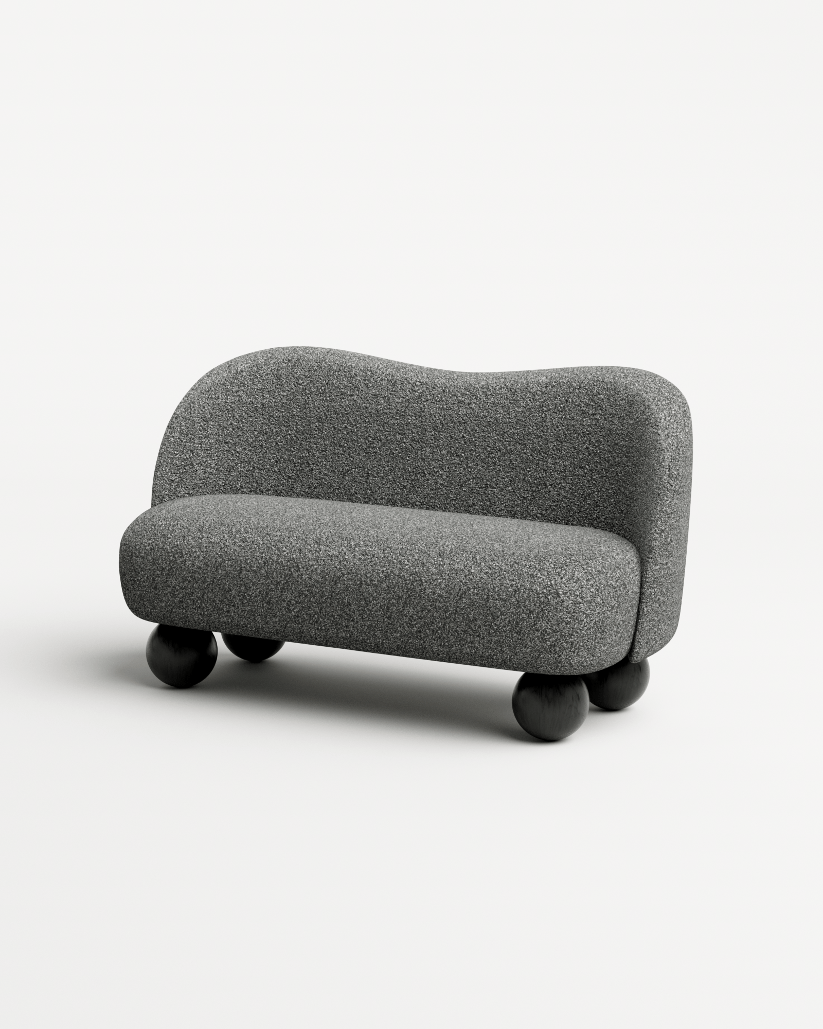 Umbra by Le Berre Vevaud, made of Plain / Textured Weave and , Gray version, picture 3