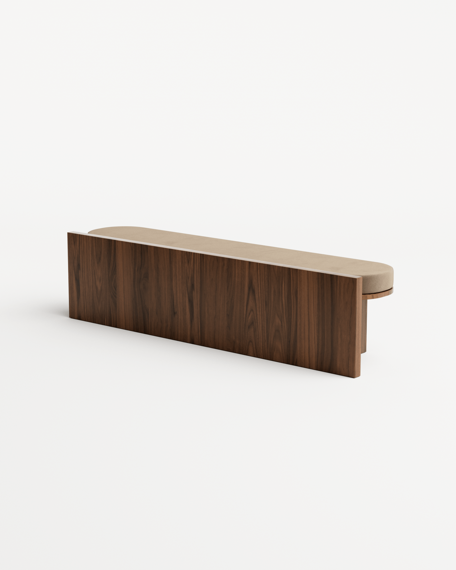 Meï by Agence Volta, made of Velvet and Wood , Walnut version, picture 1