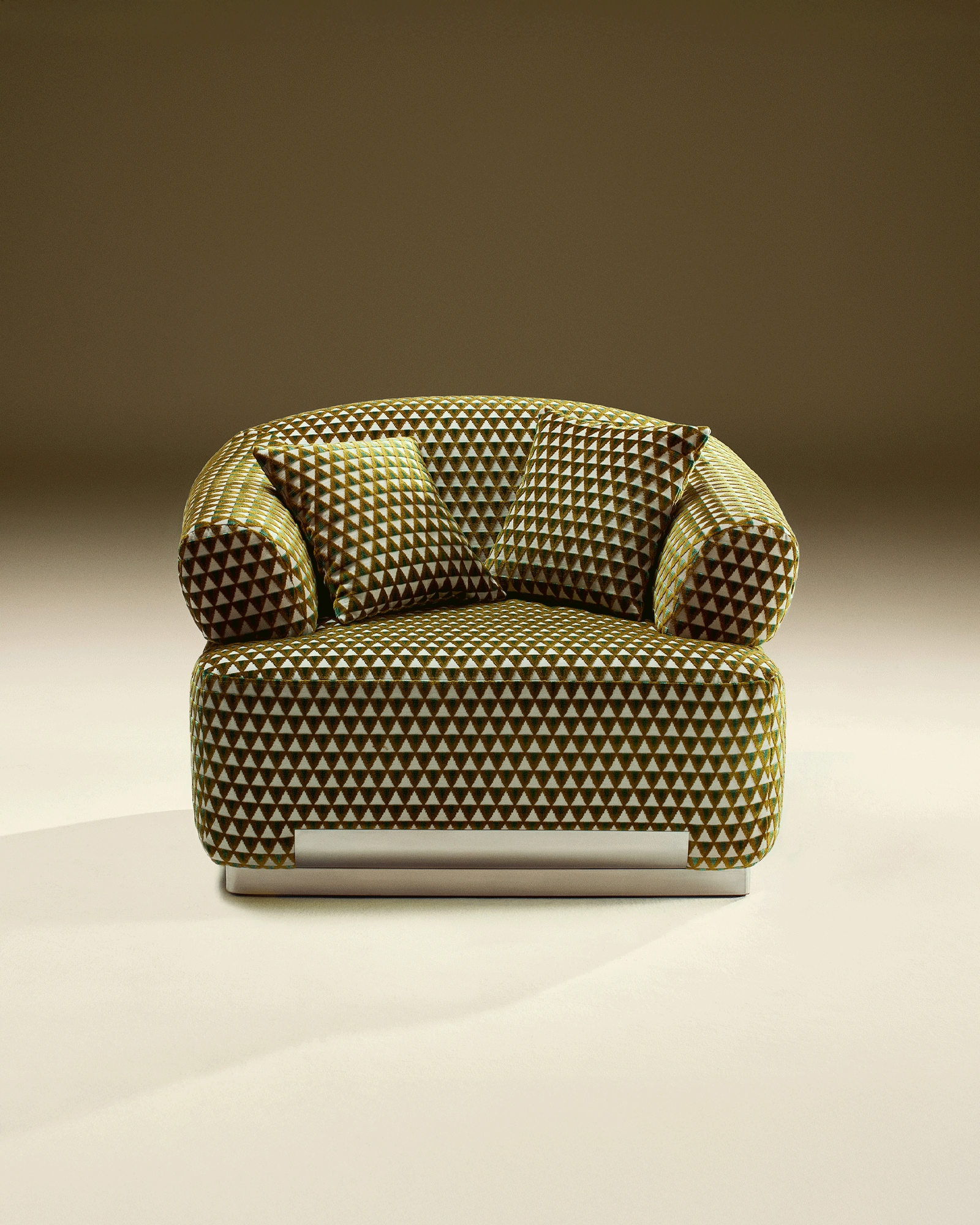 Mise En Scène by Tatjana von Stein, made of Brushed Stainless Steel and , Green Patterned version, picture 2