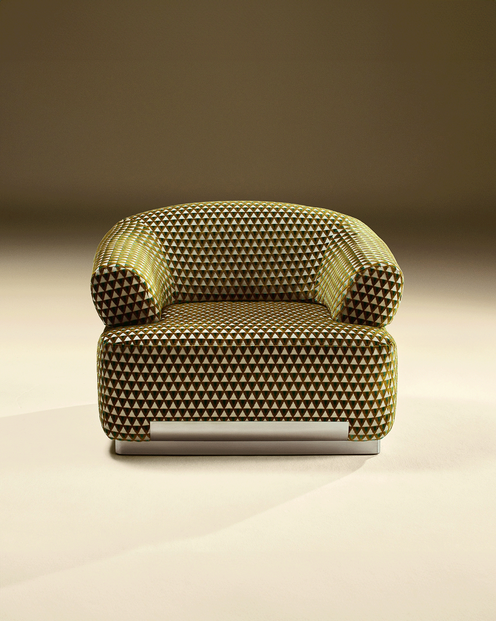 Mise En Scène by Tatjana von Stein, made of Brushed Stainless Steel and , Green Patterned version, picture 1