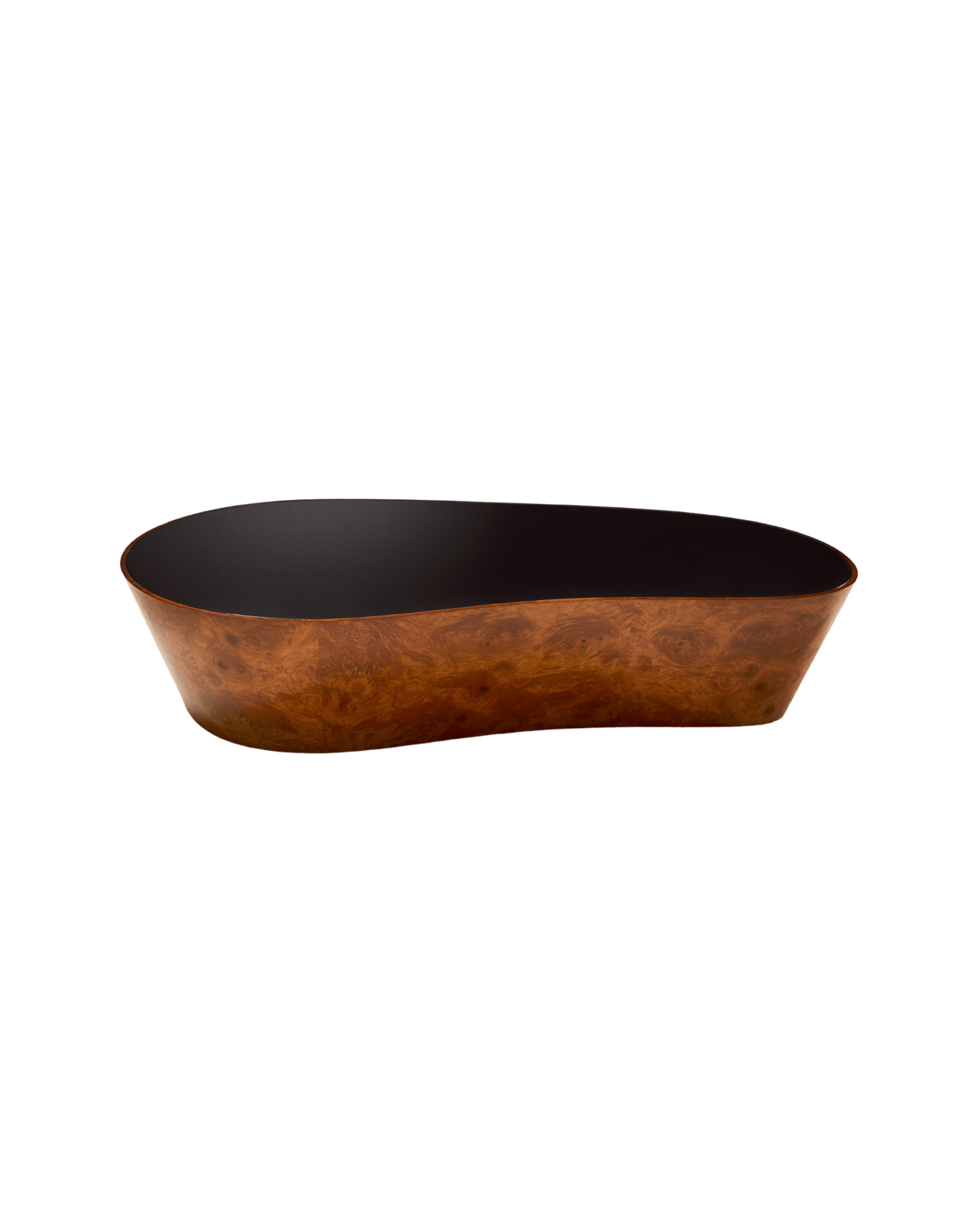 Mise En Scène by Tatjana von Stein, made of Lacquered Glass and Wood , Walnut Burlwood version, picture 0