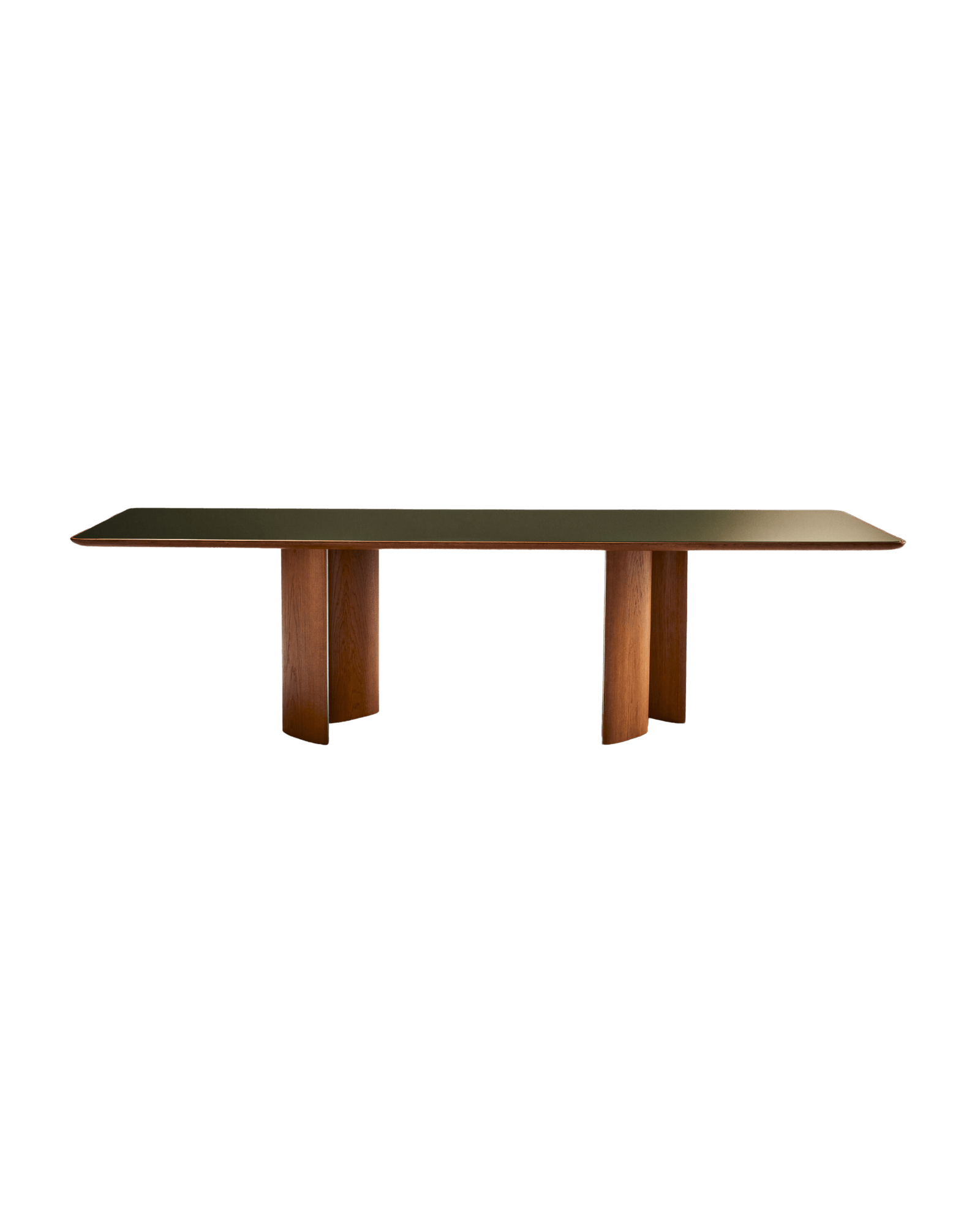 Mise En Scène by Tatjana von Stein, made of Lacquered Glass and Wood, Honey Oak version, picture 0