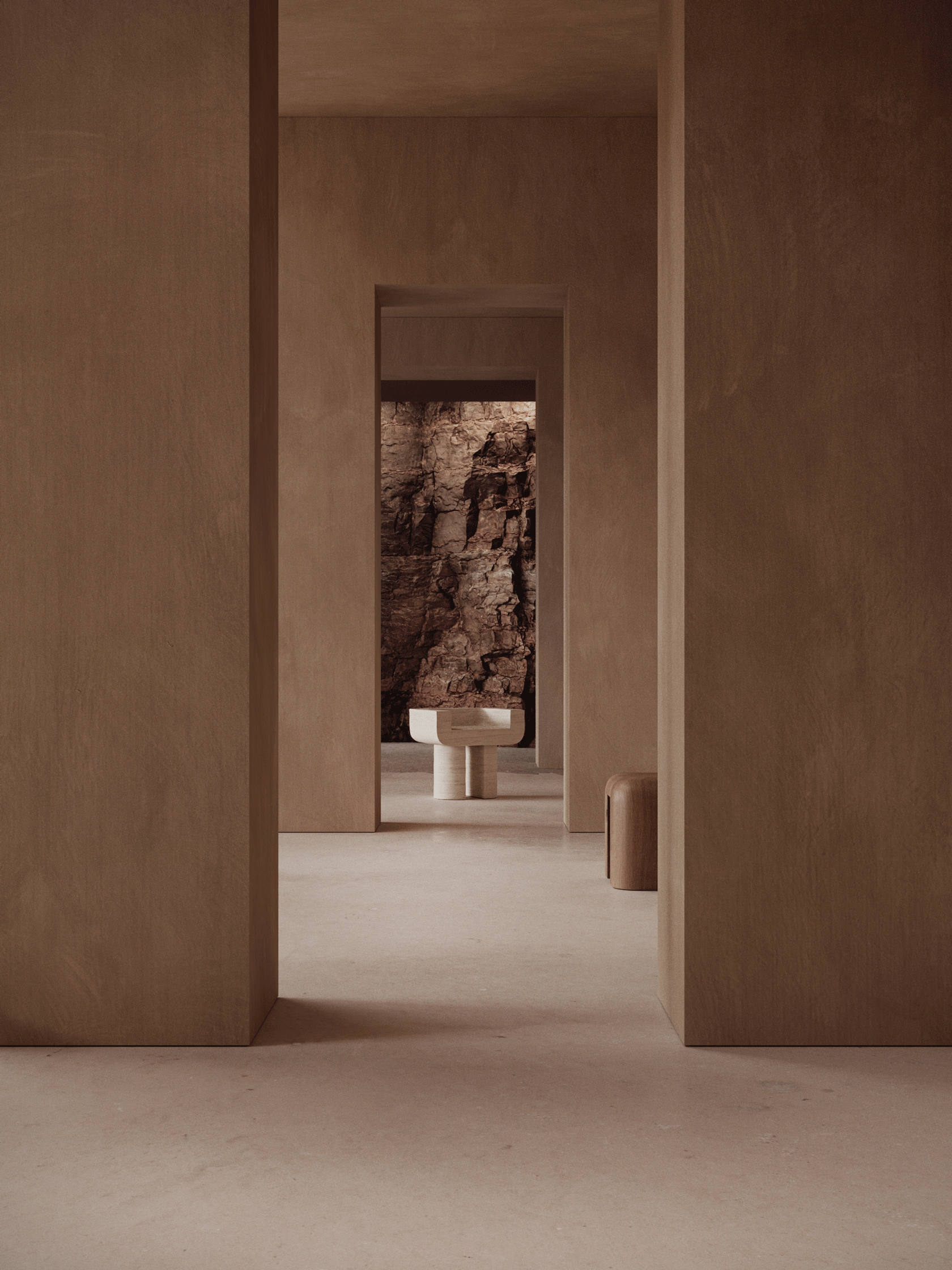 Monolith Collection by Monolith, made of Travertin and , Travertine version, picture 3