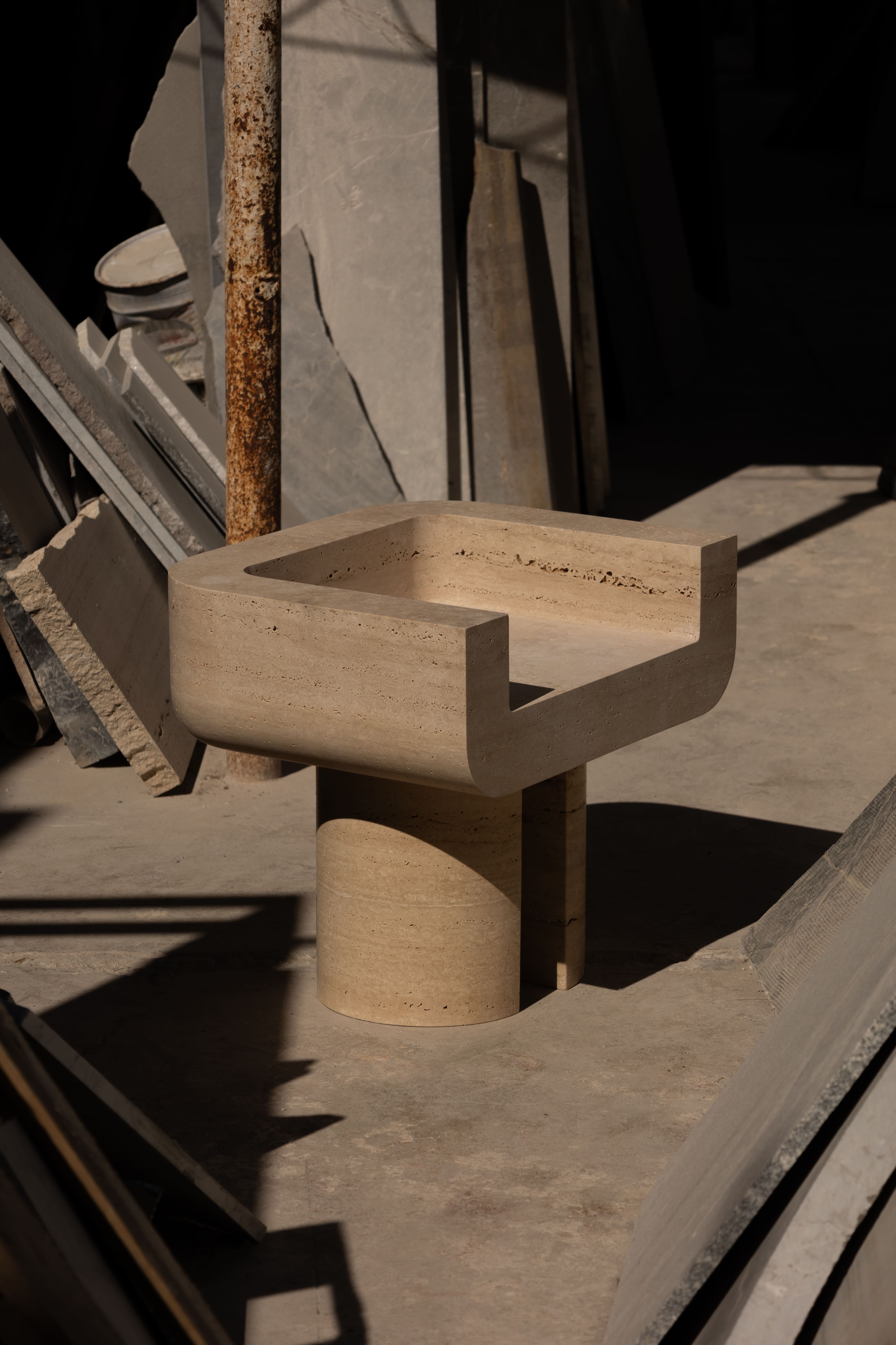 Monolith Collection by Monolith, made of Travertin and , Travertine version, picture 4