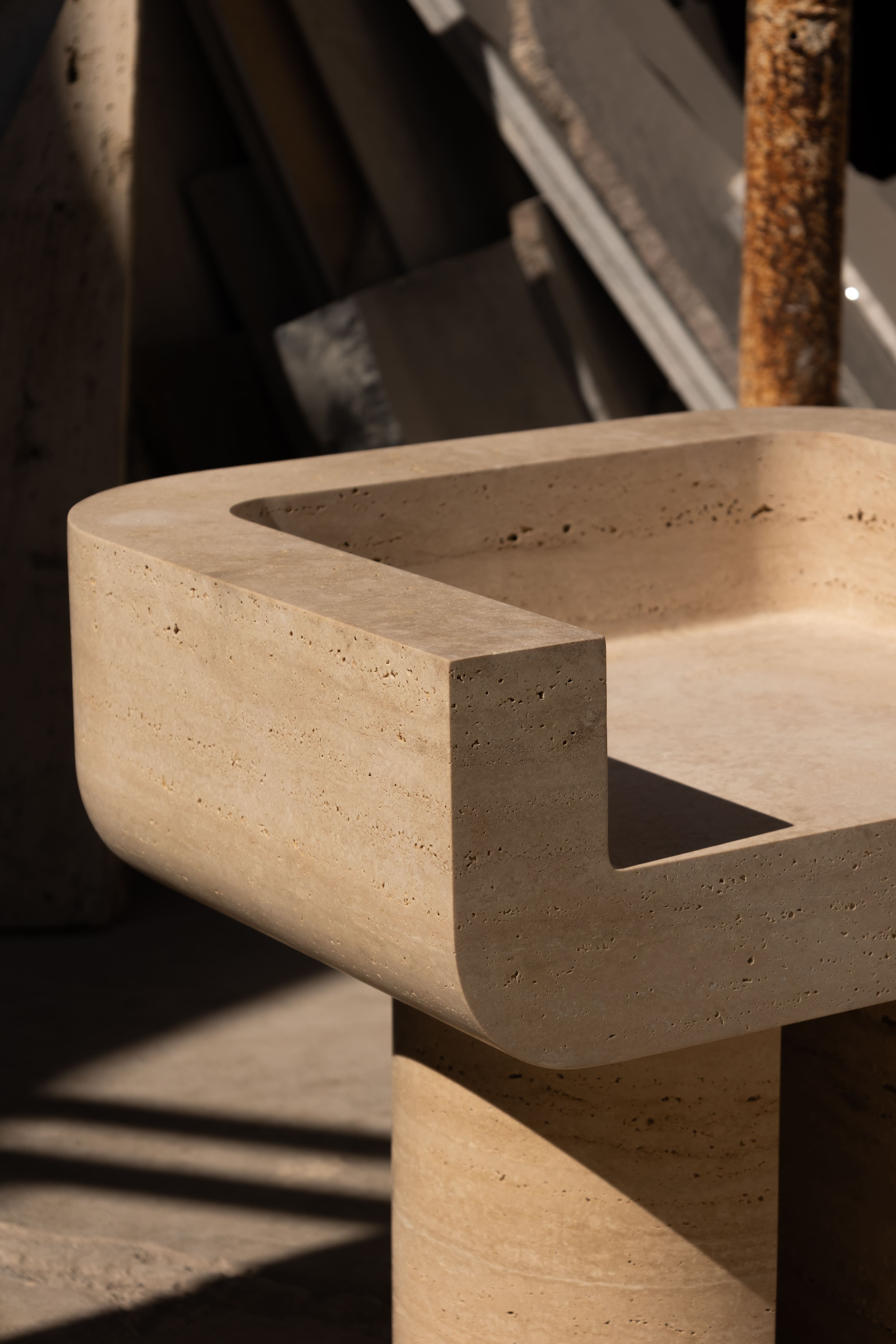 Monolith Collection by Monolith, made of Travertin and , Travertine version, picture 5