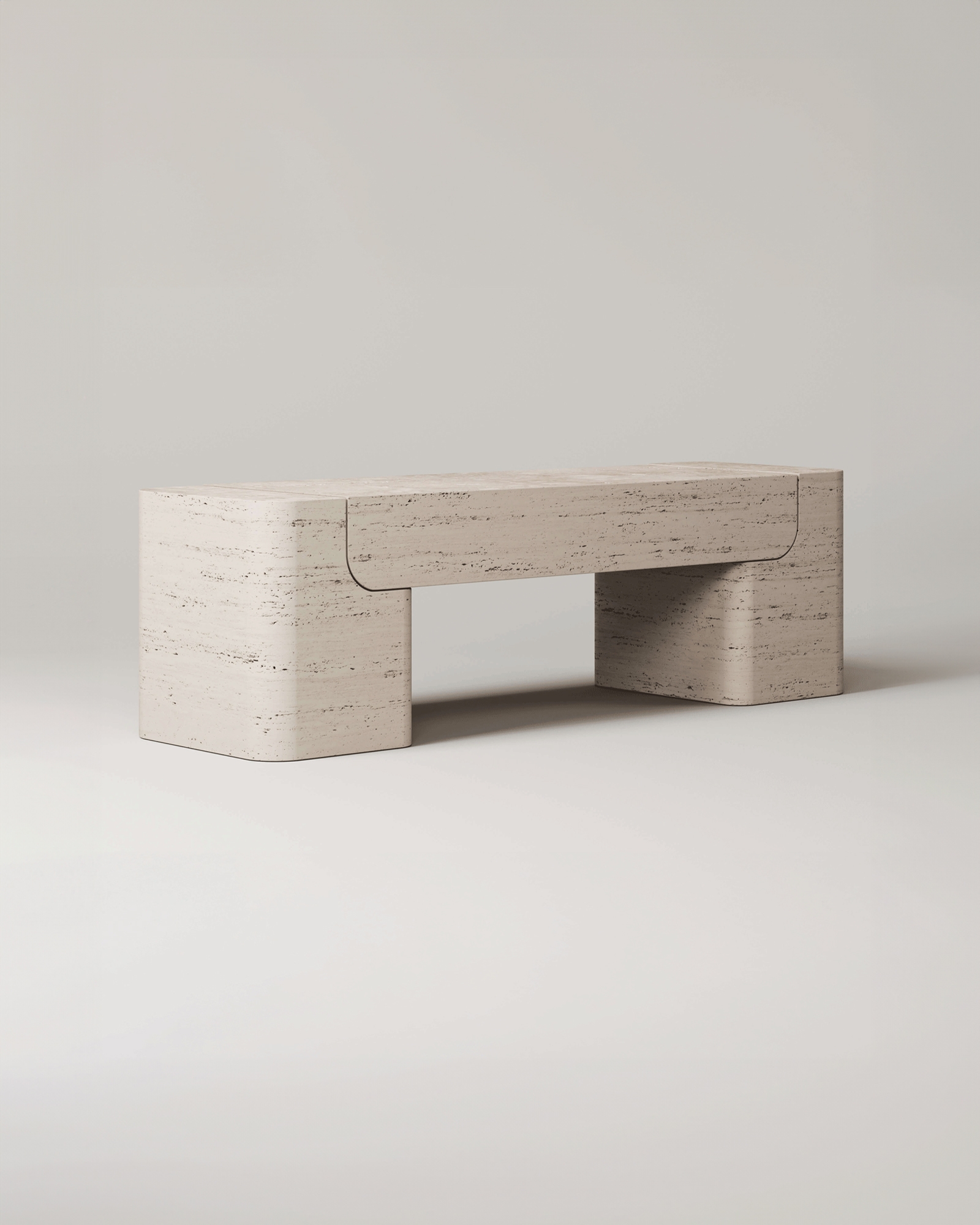 Monolith Collection by Monolith, made of Travertin and , Travertine version, picture 1