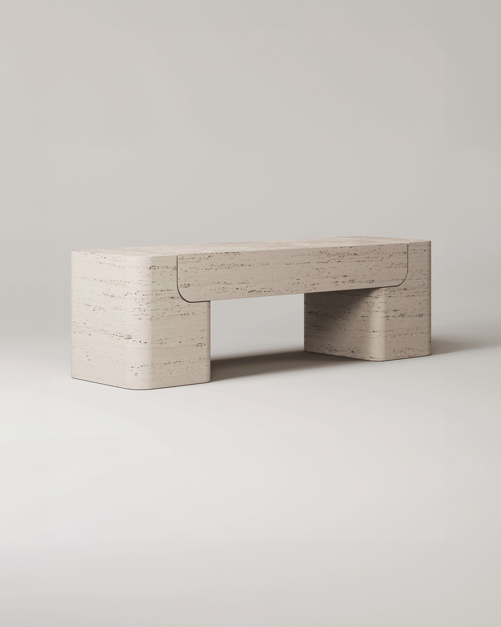 Monolith Collection by Monolith, made of Travertin and , Travertine version, picture 1