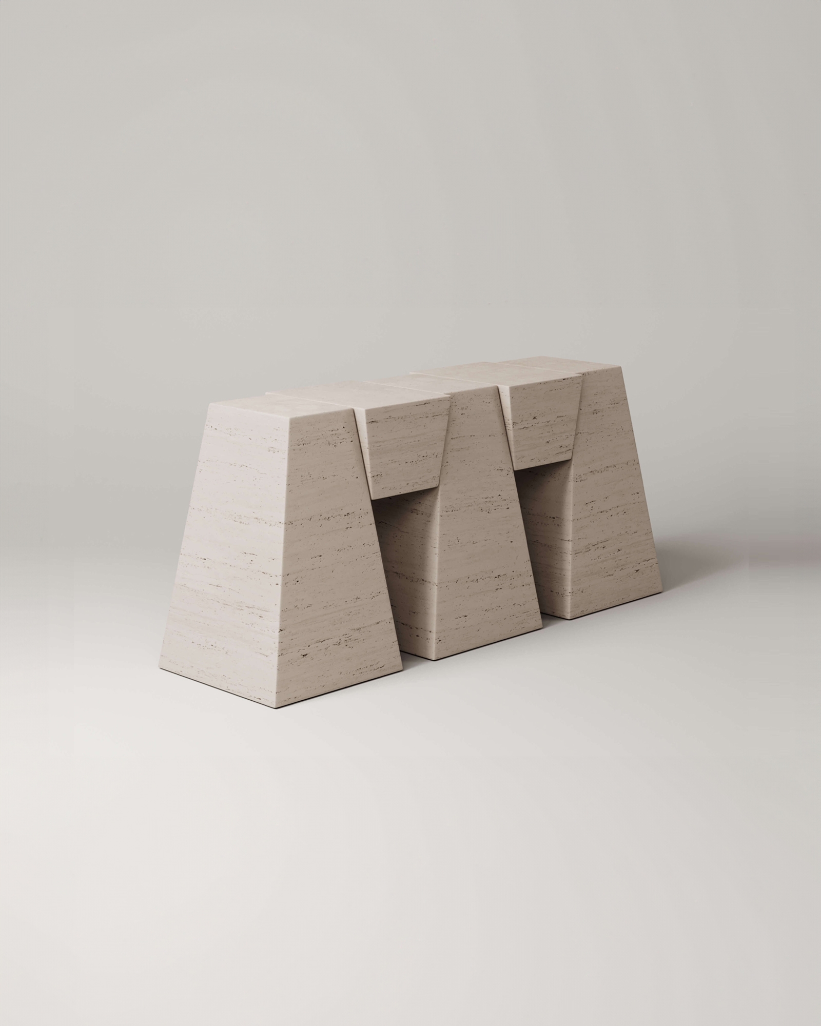 Monolith Collection by Monolith, made of Travertin and , Travertine version, picture 1