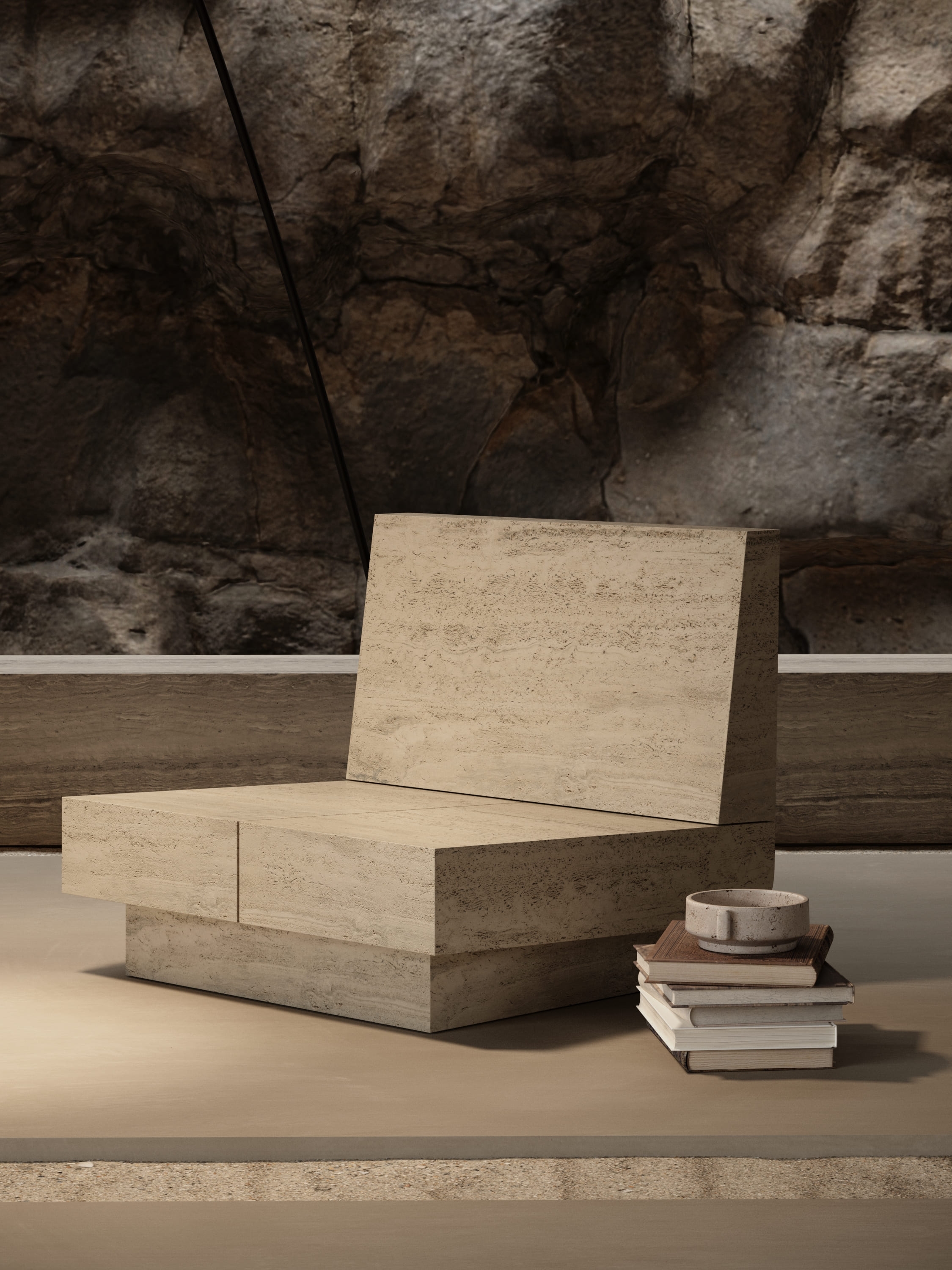 Monolith Collection by Monolith, made of Travertin and , Travertine version, picture 2