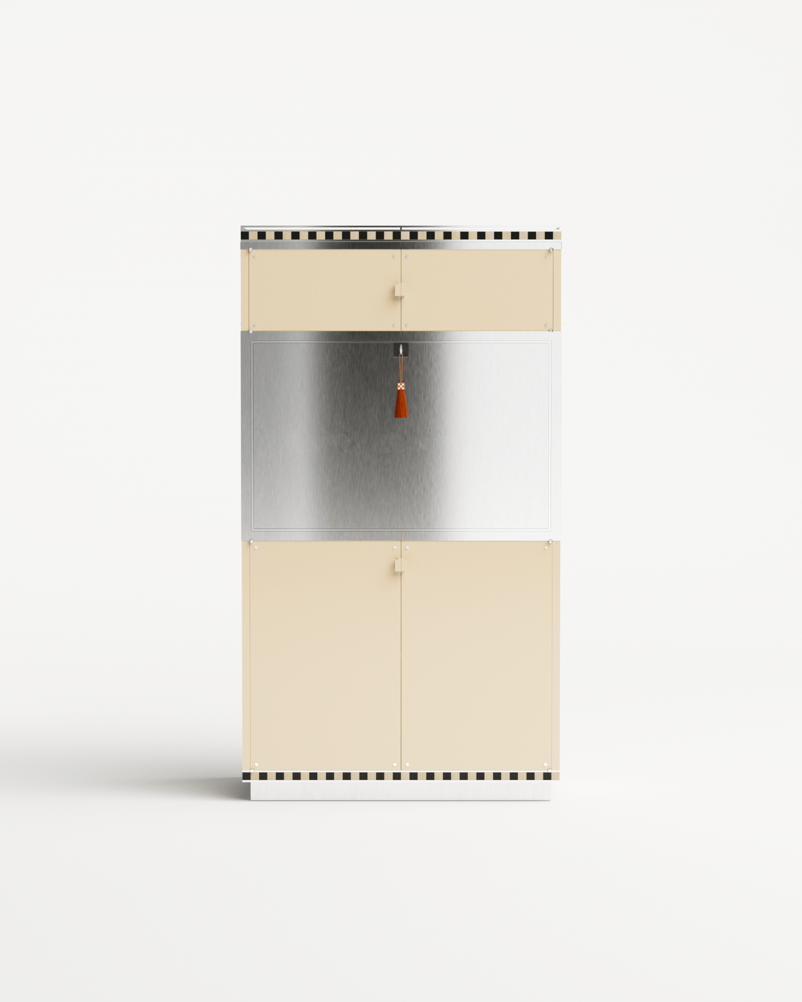 Ec8 by Necchi Architecture, made of Wood and Brushed Stainless Steel, Ivory version, picture 0