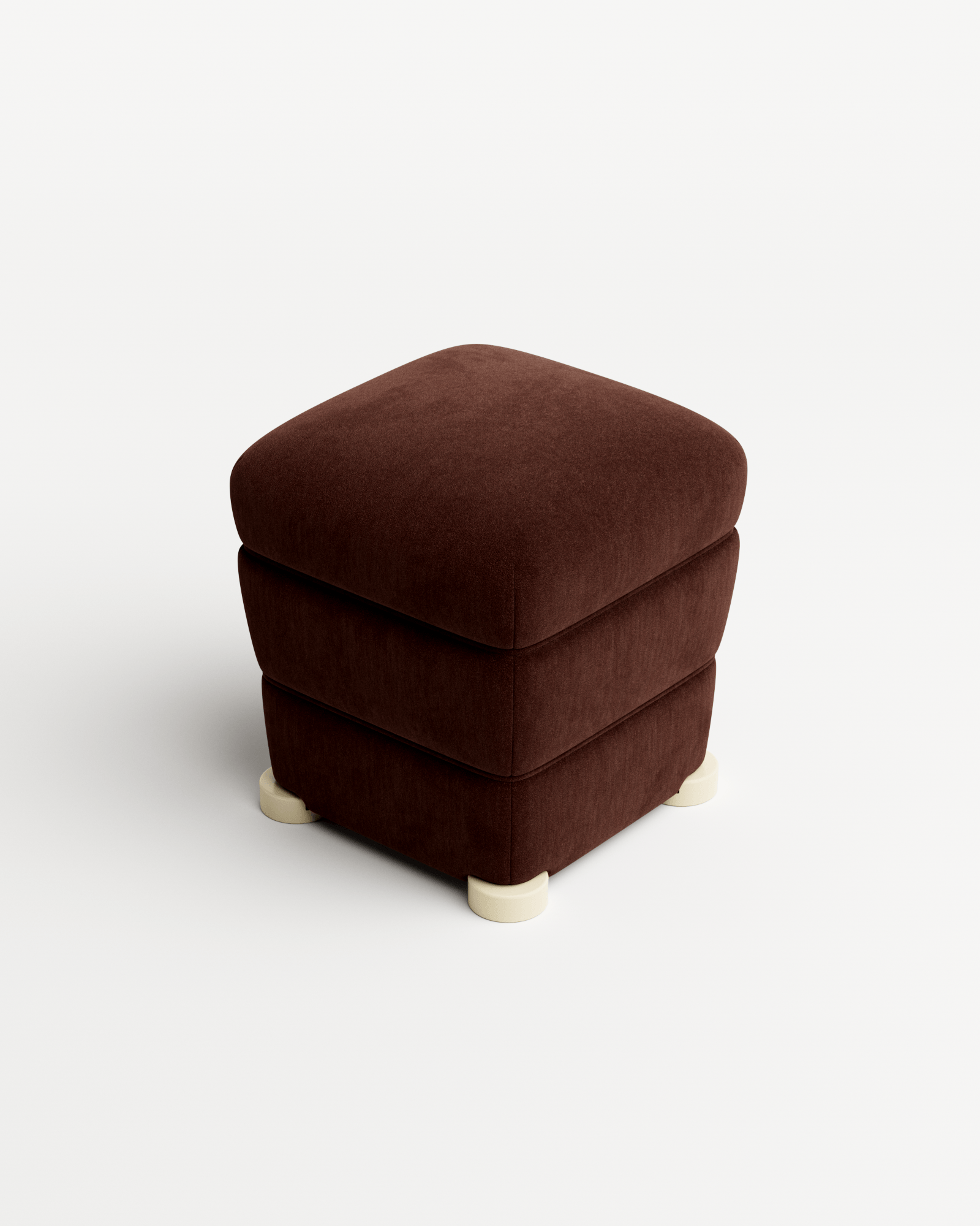 Ec8 by Necchi Architecture, made of Velvet and Wood, Burgundy version, picture 2