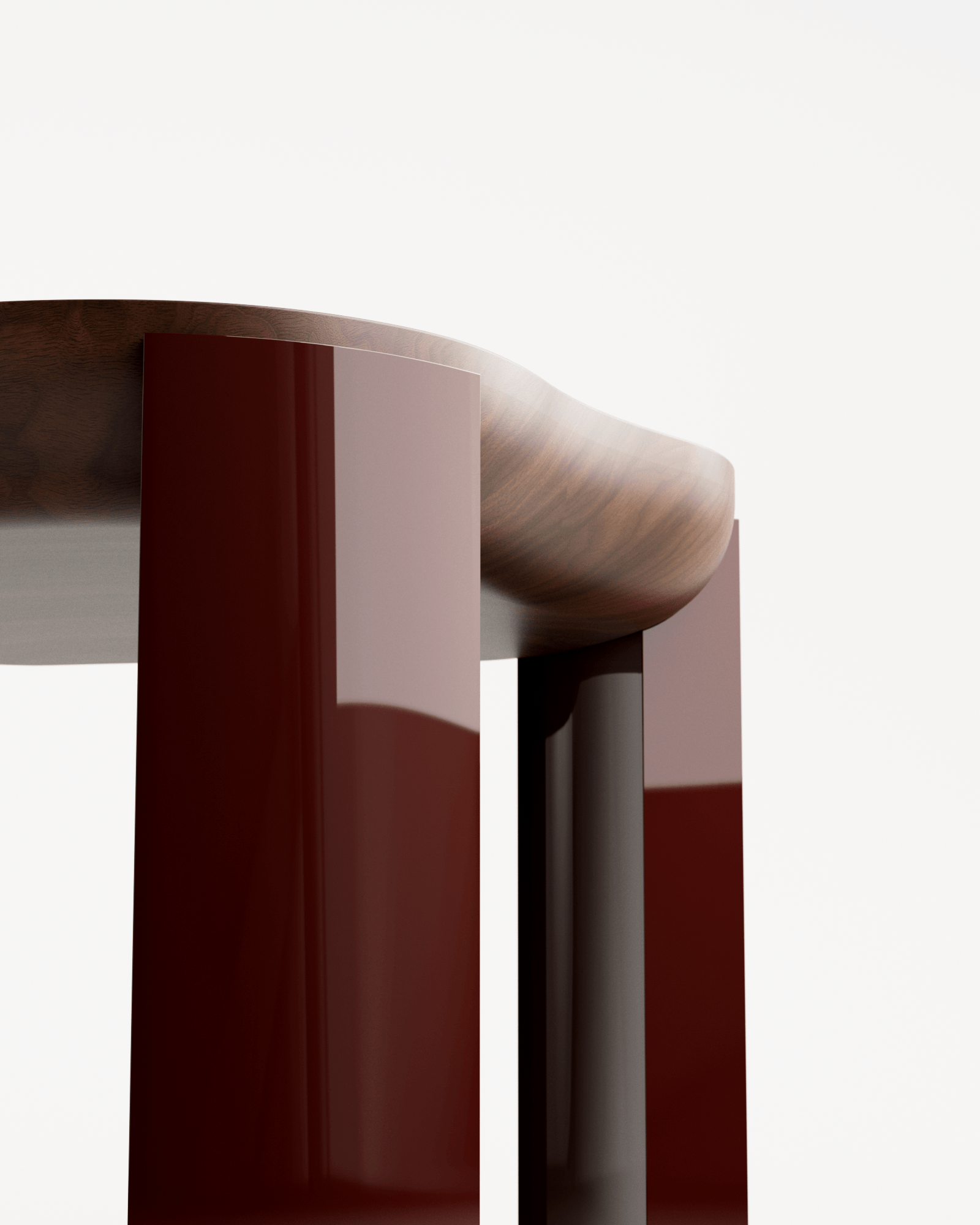 Pear  by Veermakers, made of Wood and , Red Lacquer version, picture 5