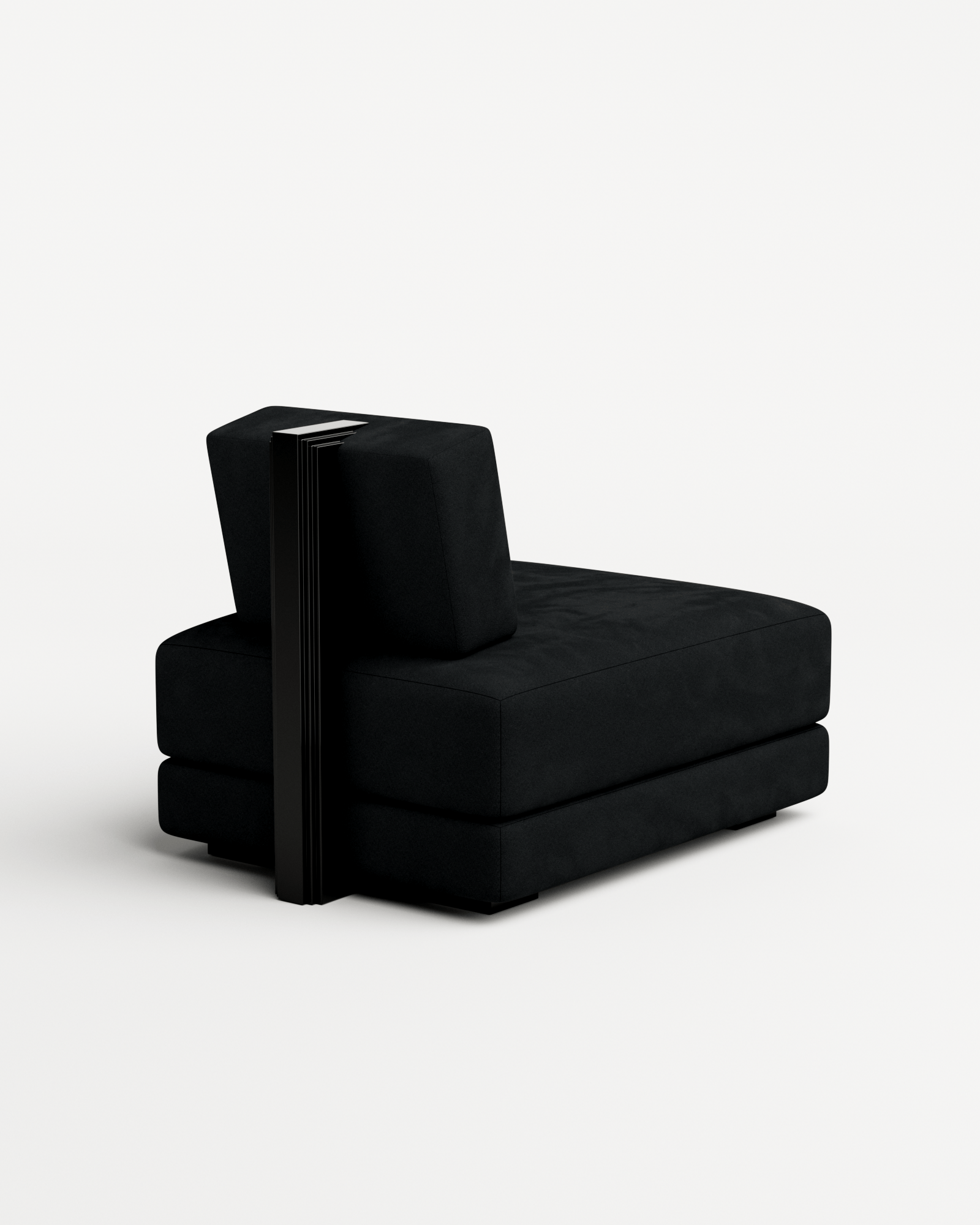 Rodez by Thomas Moisan, made of Wood and Velvet, Nero version, picture 2