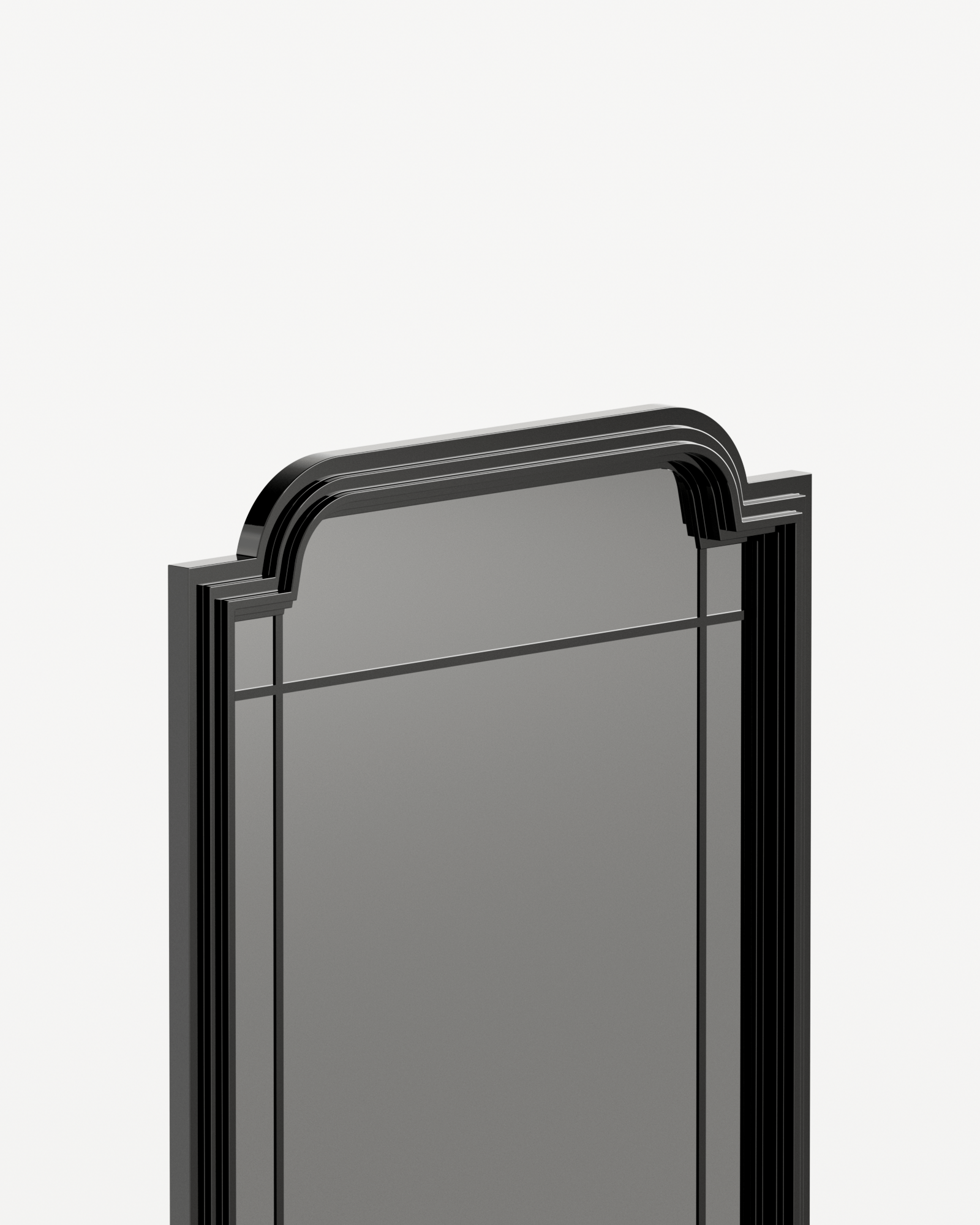 Rodez by Thomas Moisan, made of Wood and Mirror, Black version, picture 1