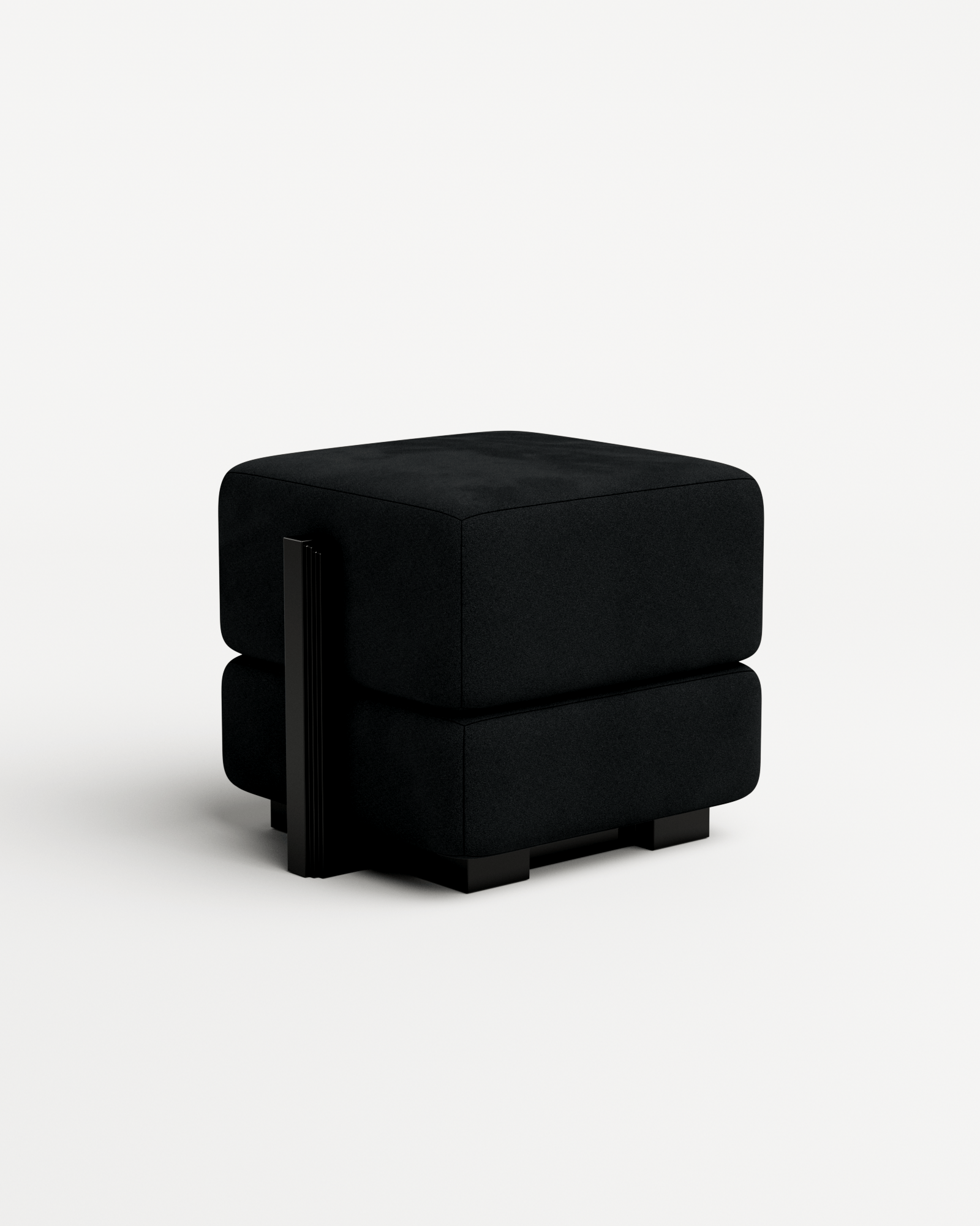 Rodez by Thomas Moisan, made of Wood and Velvet, Black version, picture 2