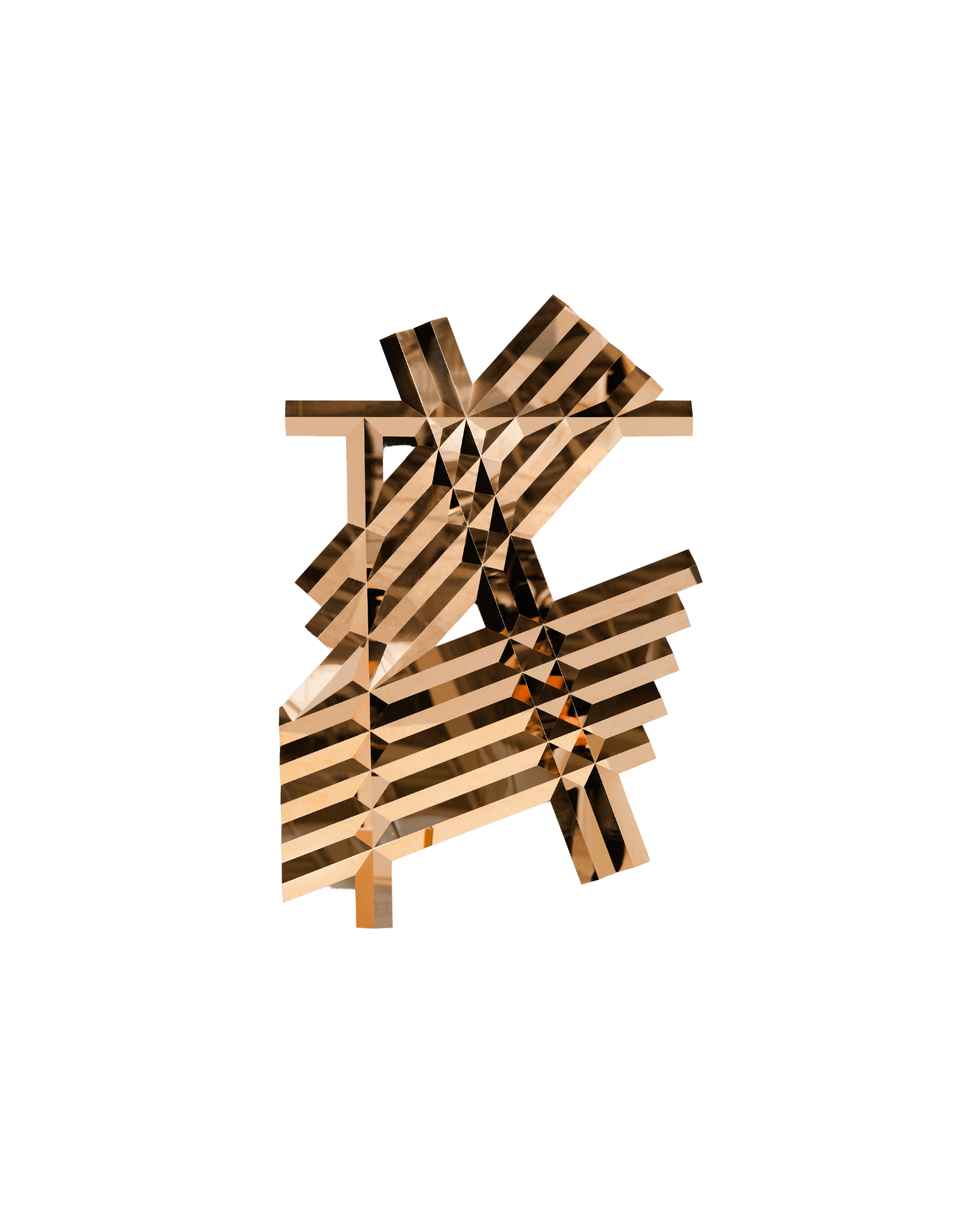 Galactica A by Samuel Accoceberry – steel and copper sculptural object, orbital form