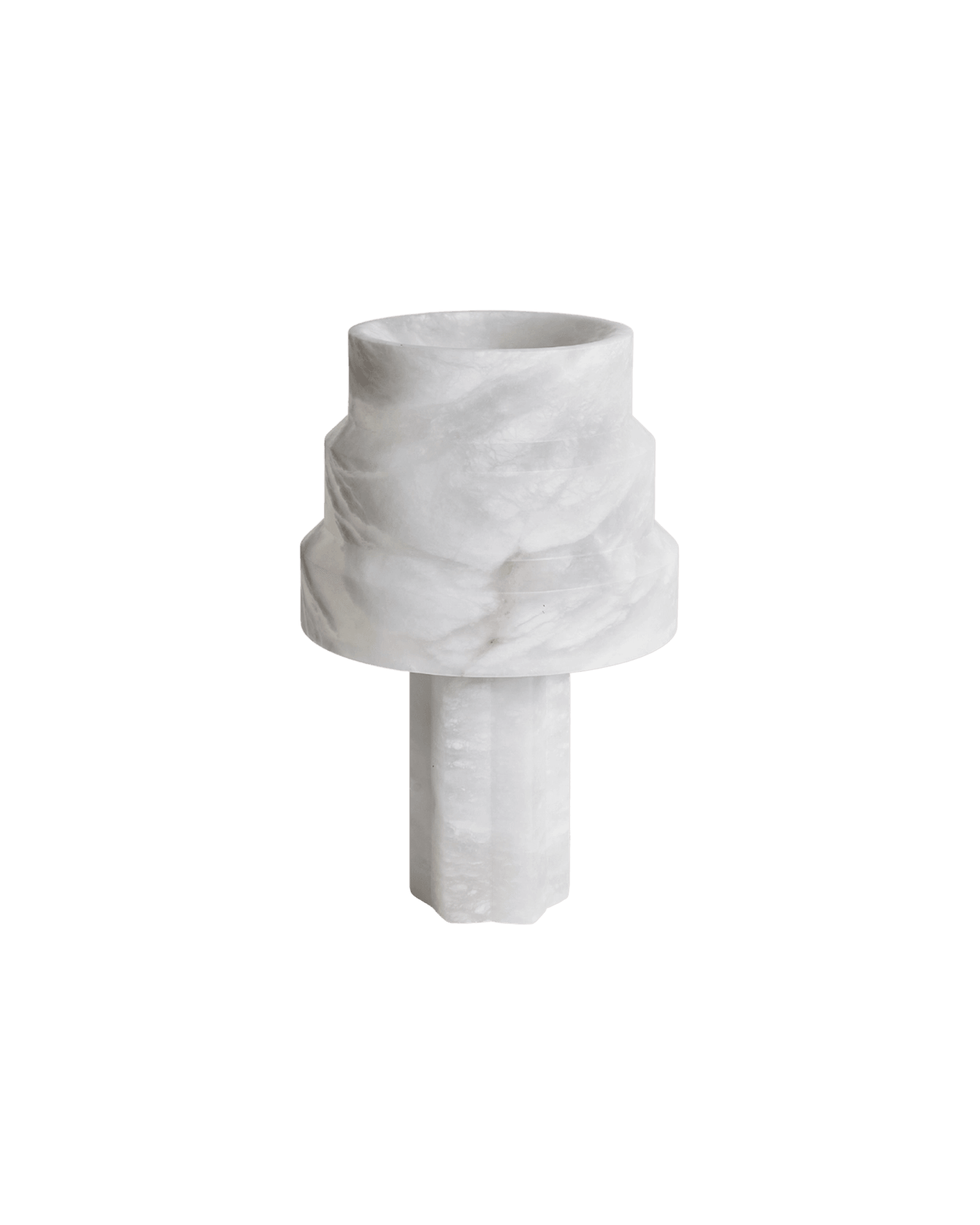 Scale pendant lamp by Samuel Accoceberry – alabaster planar form, warm balanced diffused light