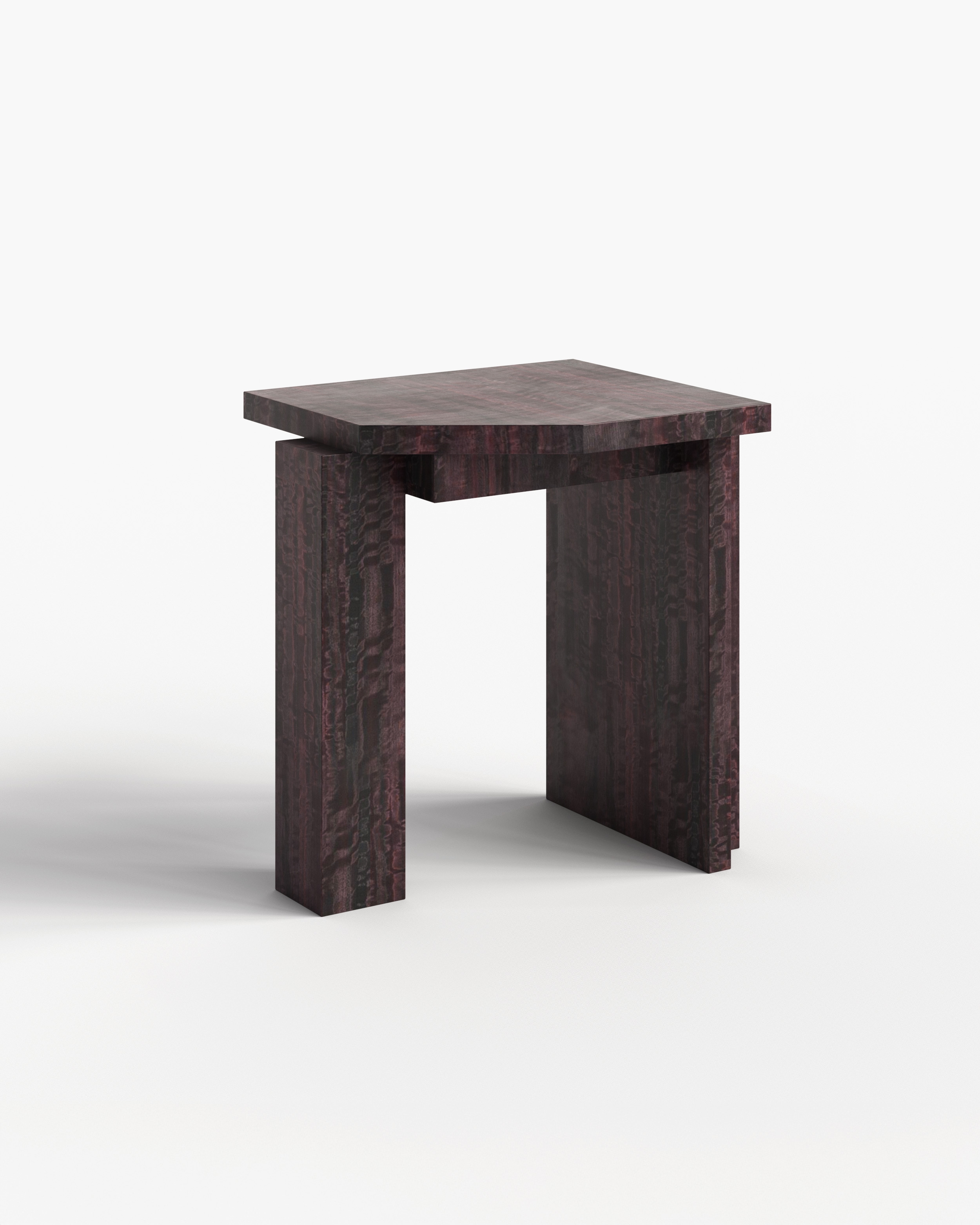 sashaxsasha Collection by Sashaxsasha, made of MDF and Wood, Burgundy Eucalyptus Veneer version, picture 2