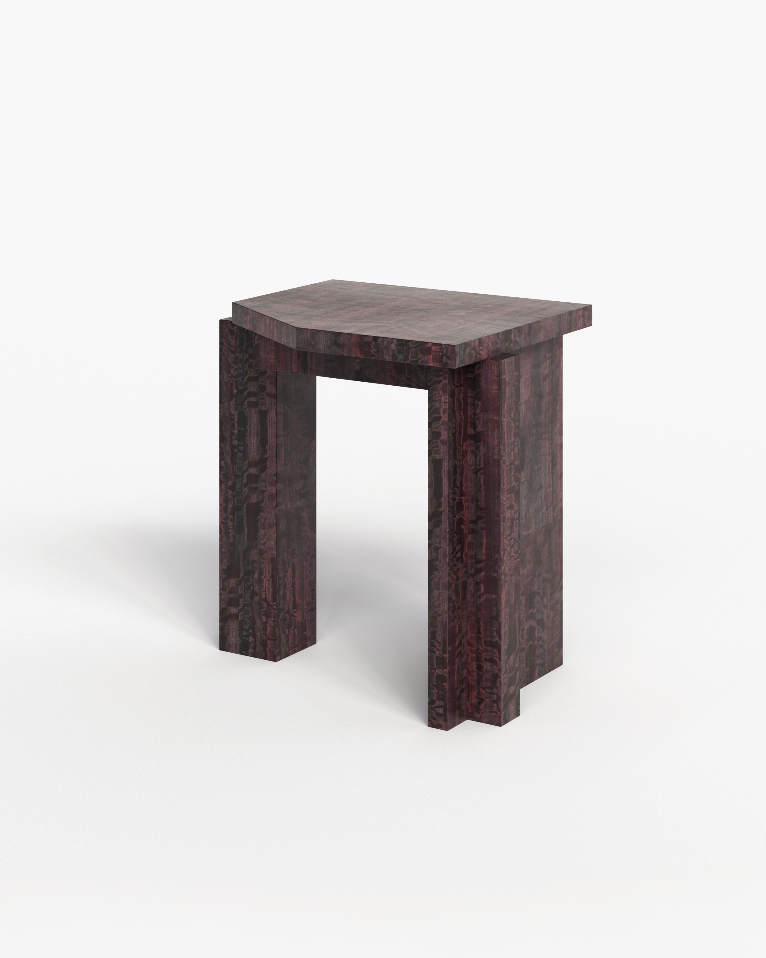 sashaxsasha Collection by Sashaxsasha, made of MDF and Wood, Burgundy Eucalyptus Veneer version, picture 3