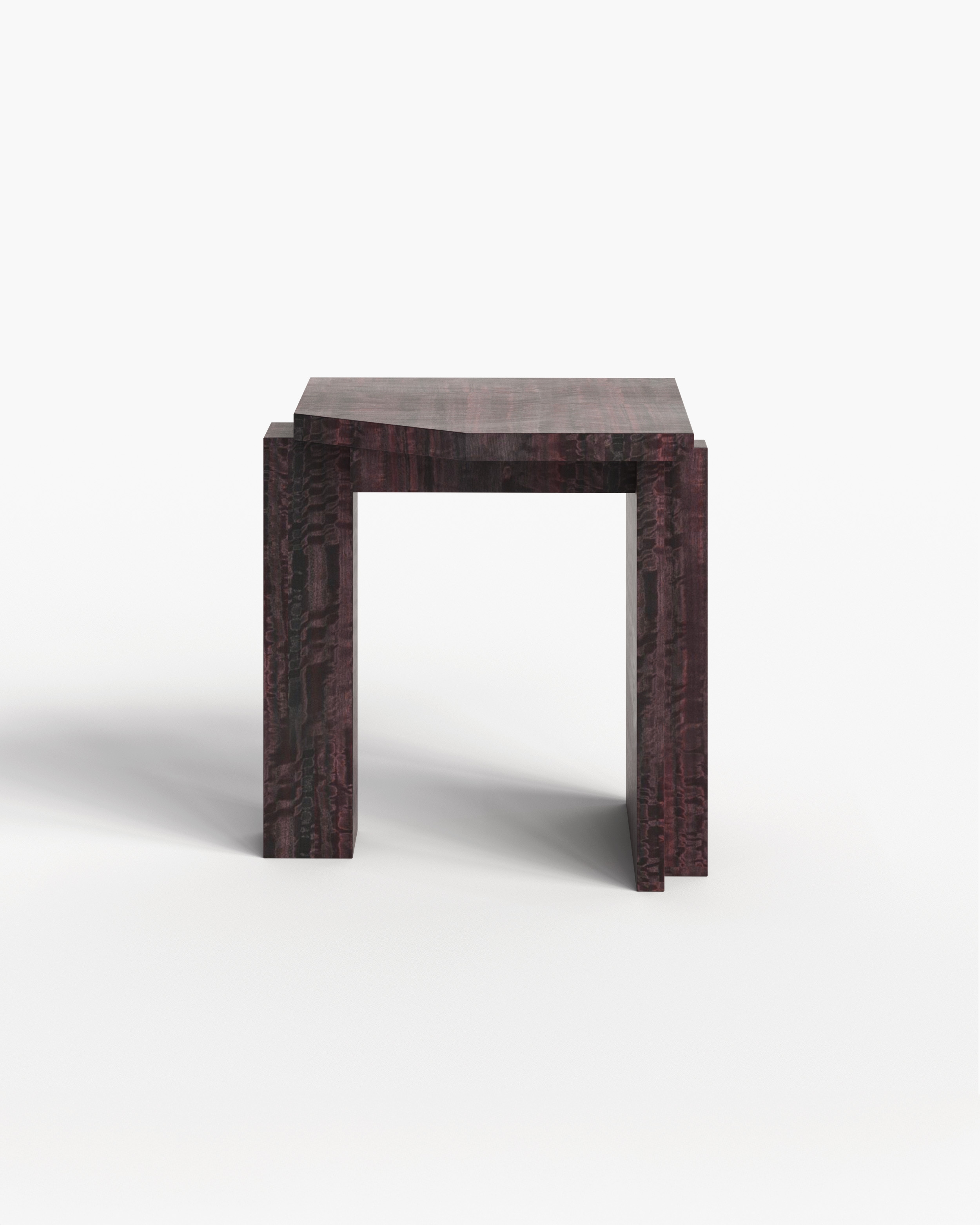 sashaxsasha Collection by Sashaxsasha, made of MDF and Wood, Burgundy Eucalyptus Veneer version, picture 1