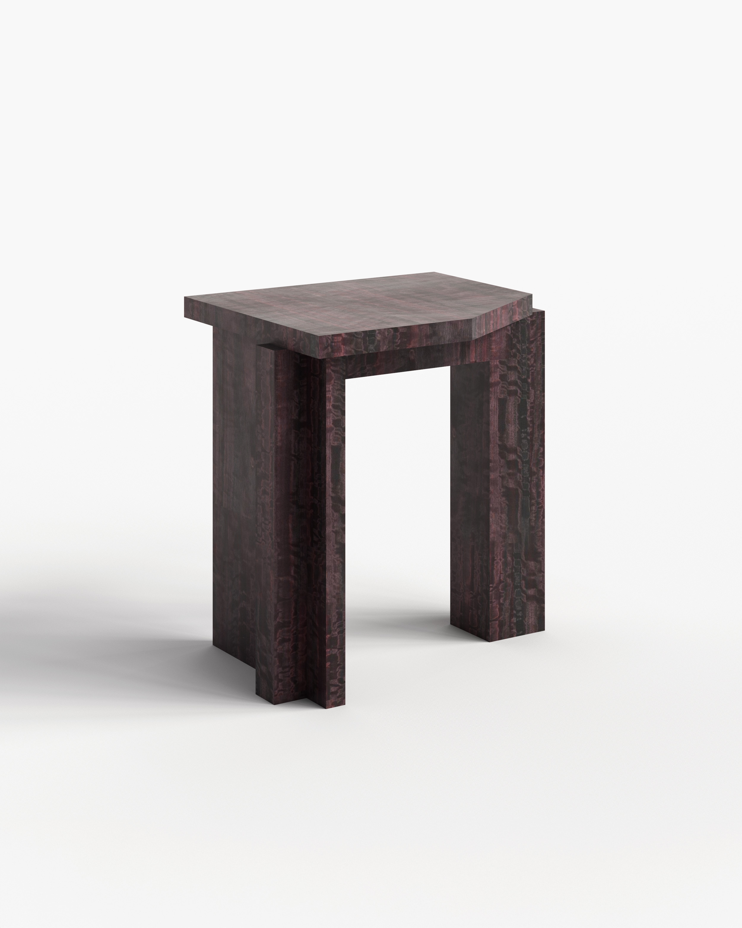 sashaxsasha Collection by Sashaxsasha, made of MDF and Wood, Burgundy Eucalyptus Veneer version, picture 2