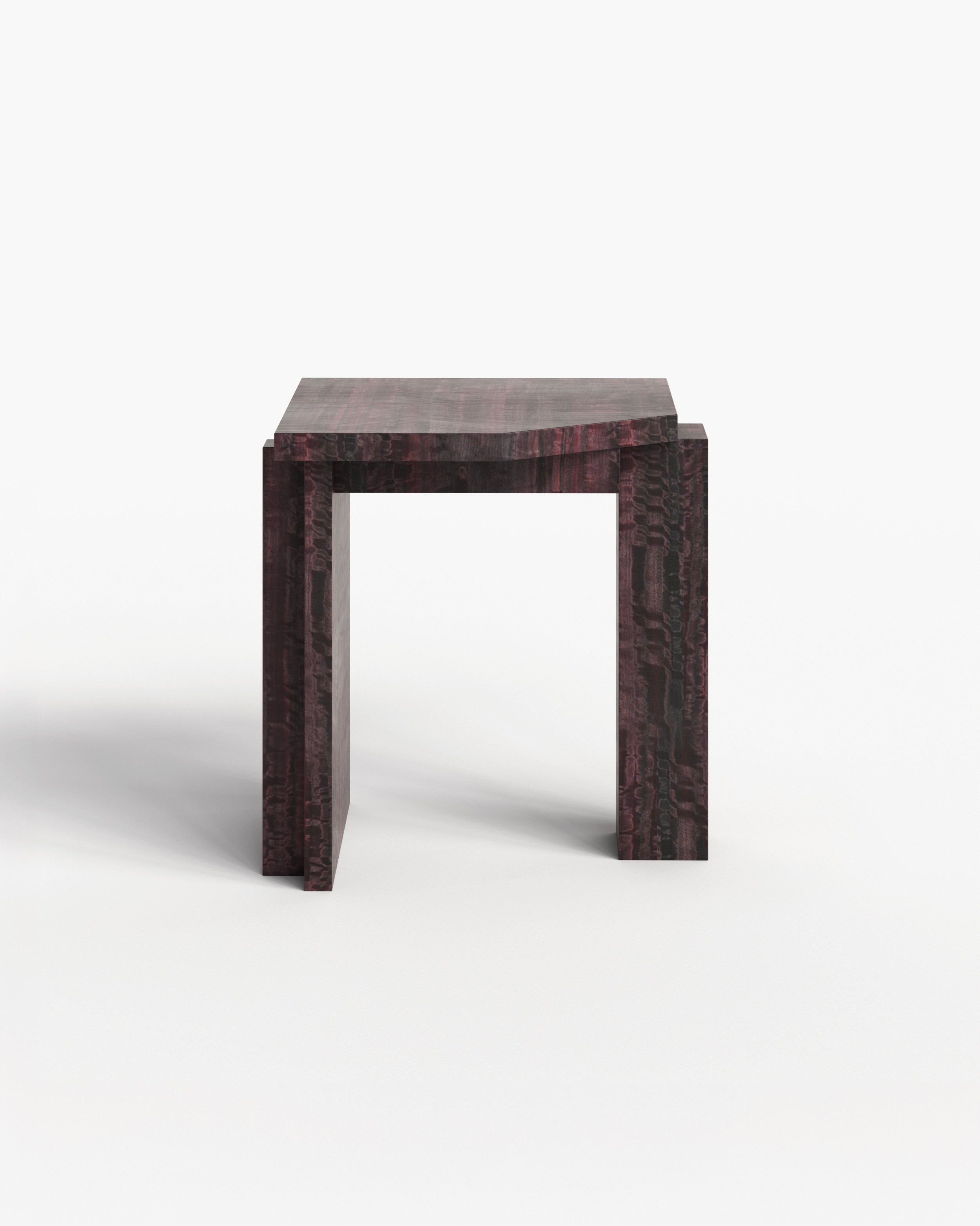 sashaxsasha Collection by Sashaxsasha, made of MDF and Wood, Burgundy Eucalyptus Veneer version, picture 1