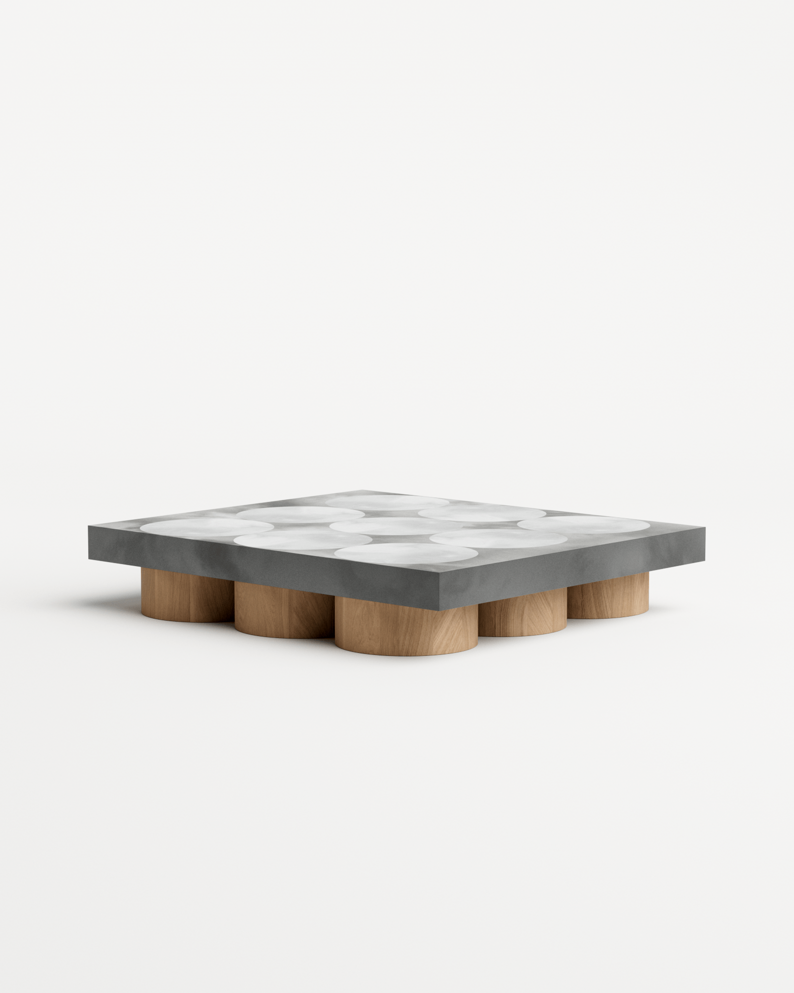 Slab by Benni Allan, made of Steel and Wood, Dark version, picture 1