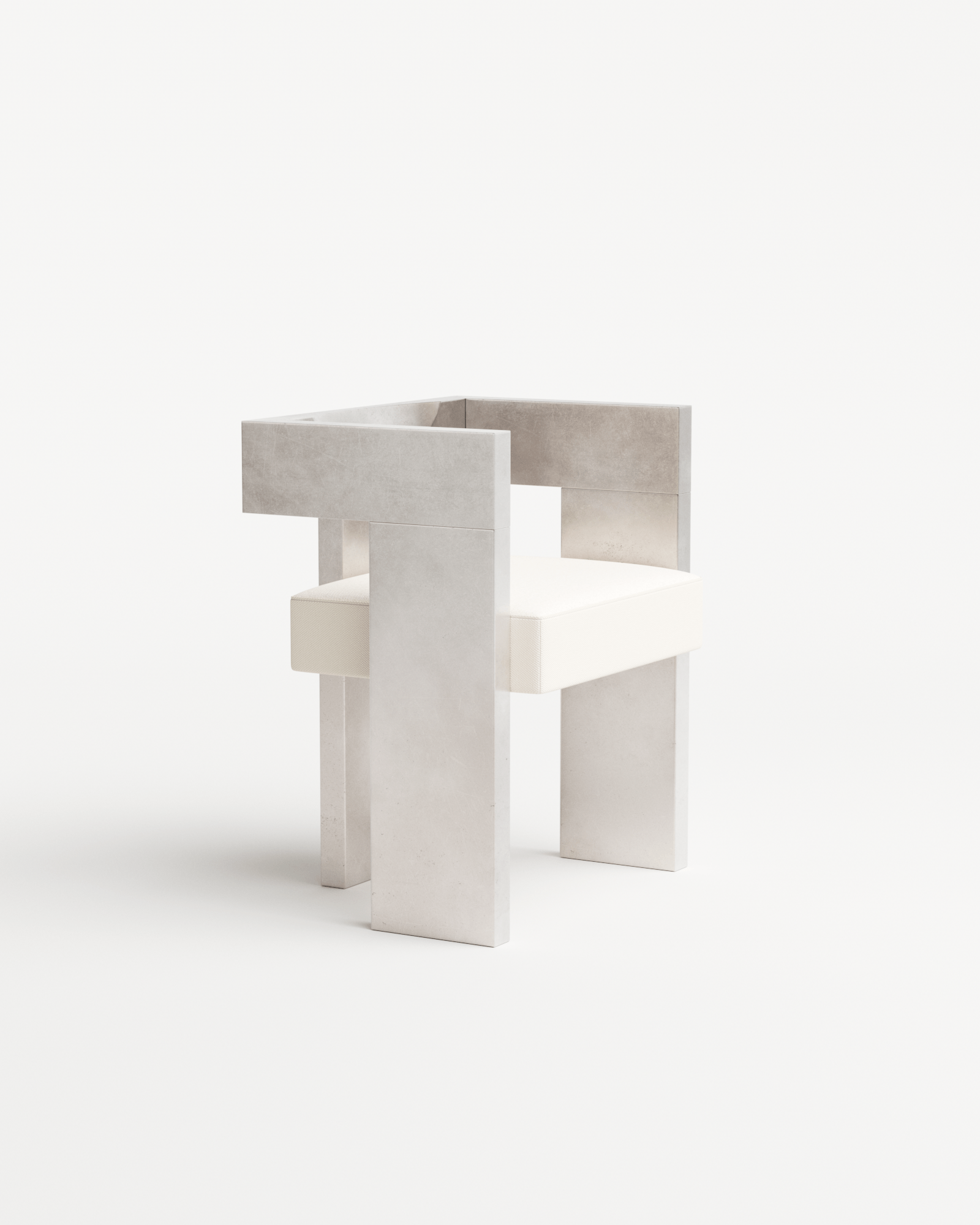 SOFT SOLID by Studioutte, made of Metal and Plywood, Pewter version, picture 1