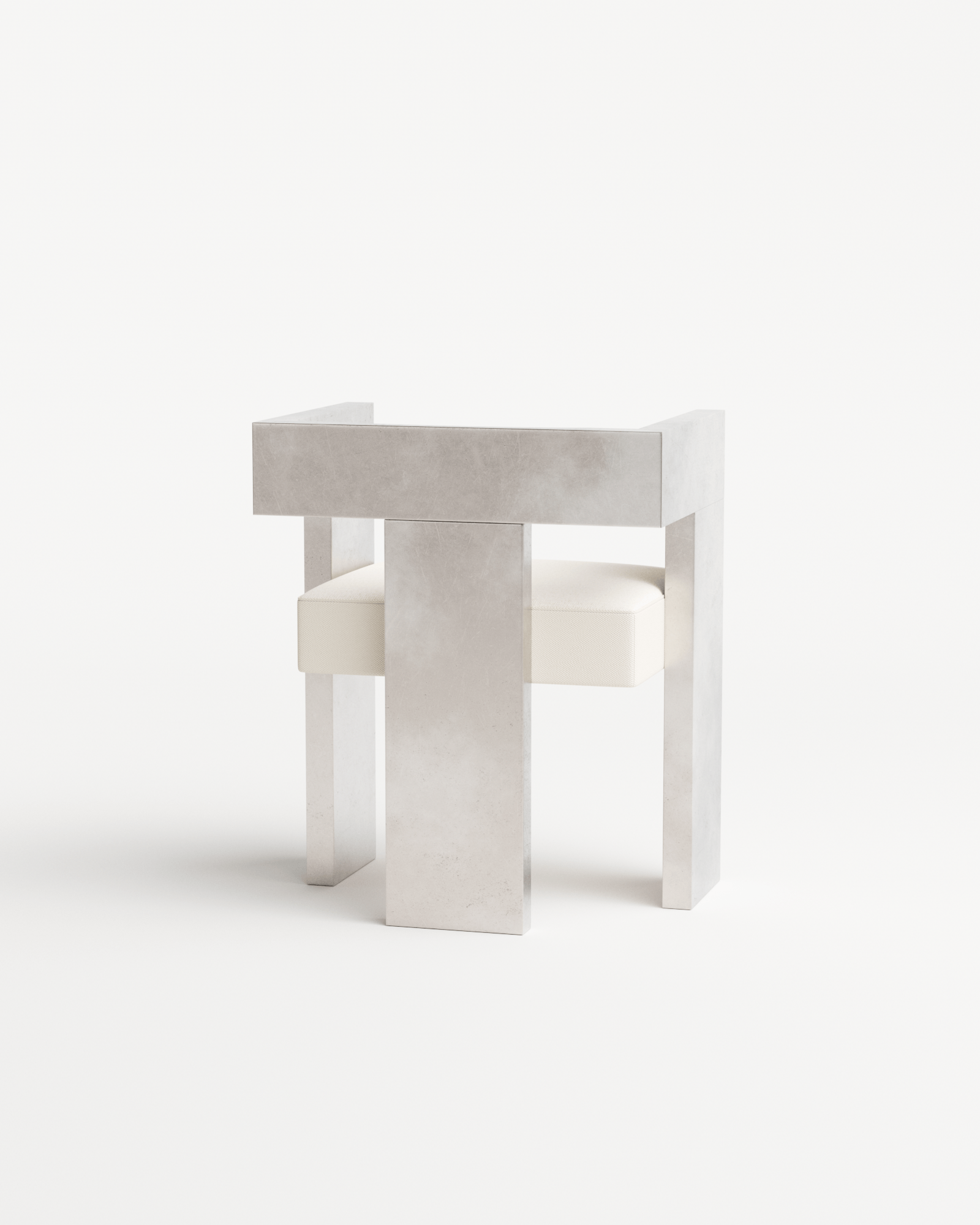 SOFT SOLID by Studioutte, made of Metal and Plywood, Pewter version, picture 2