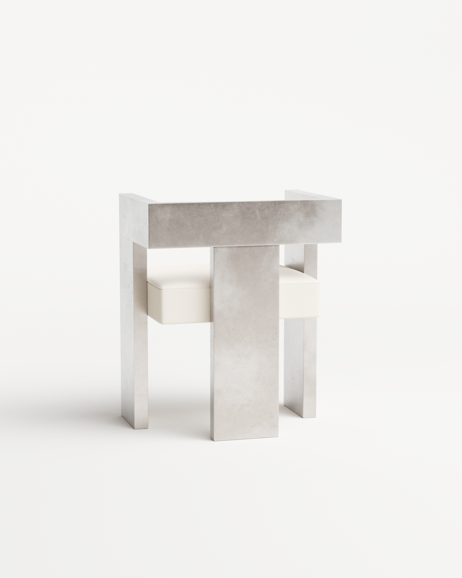 SOFT SOLID by Studioutte, made of Metal and Plywood, Pewter version, picture 3