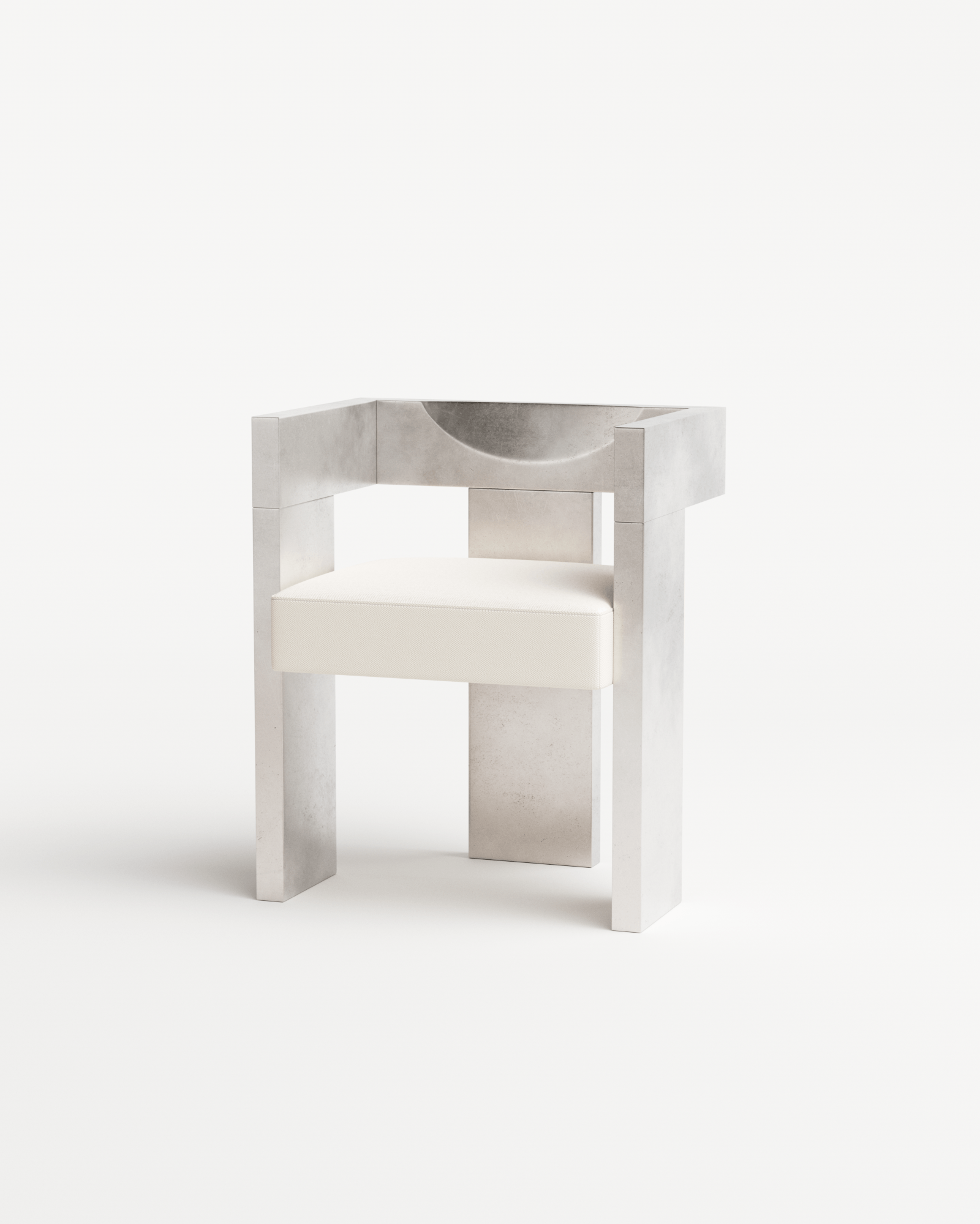 SOFT SOLID by Studioutte, made of Metal and Plywood, Pewter version, picture 4