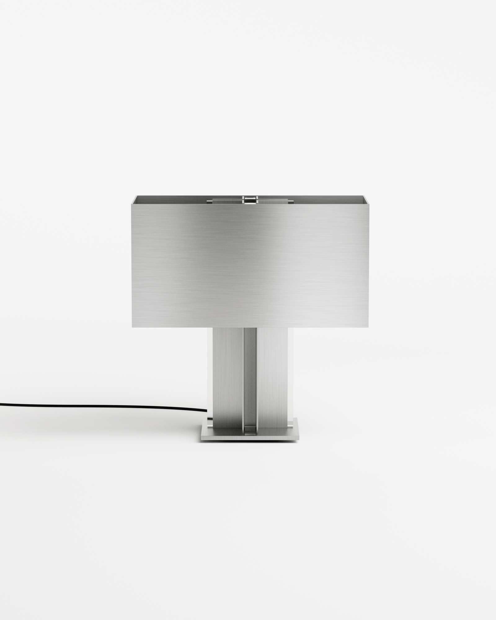 SOFT SOLID by Studioutte, made of Brushed Steel and Plexiglass, Brushed Steel version, picture 1