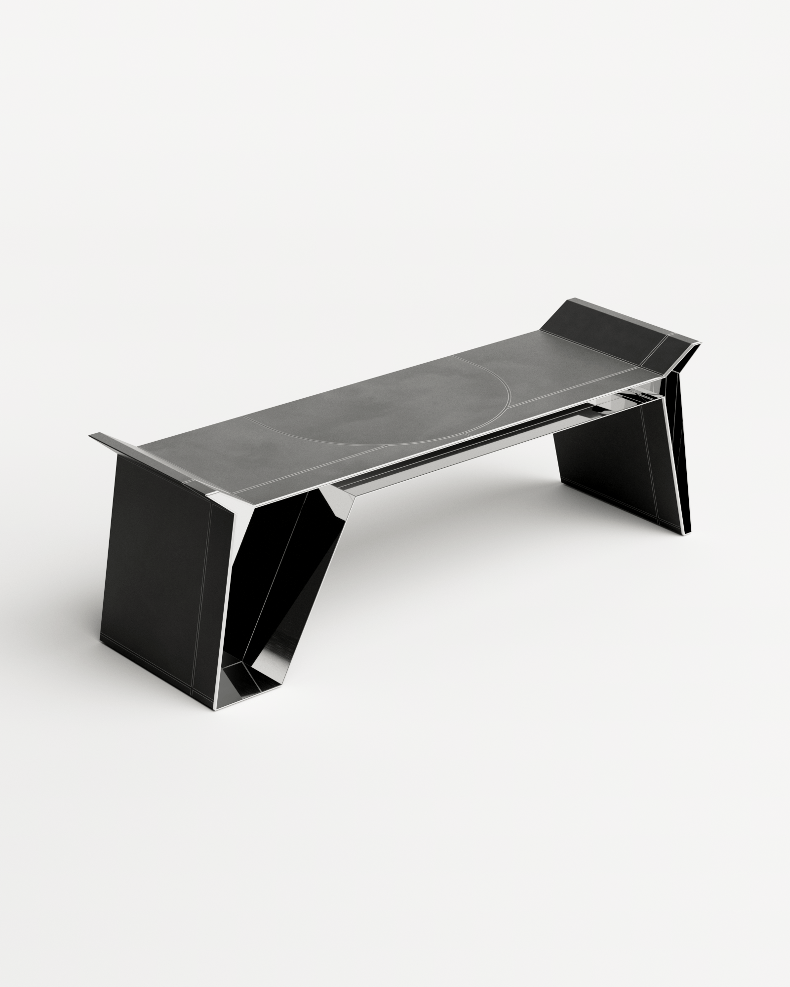 Stamp by Christophe Perichon, made of Steel and Leather, Black version, picture 2