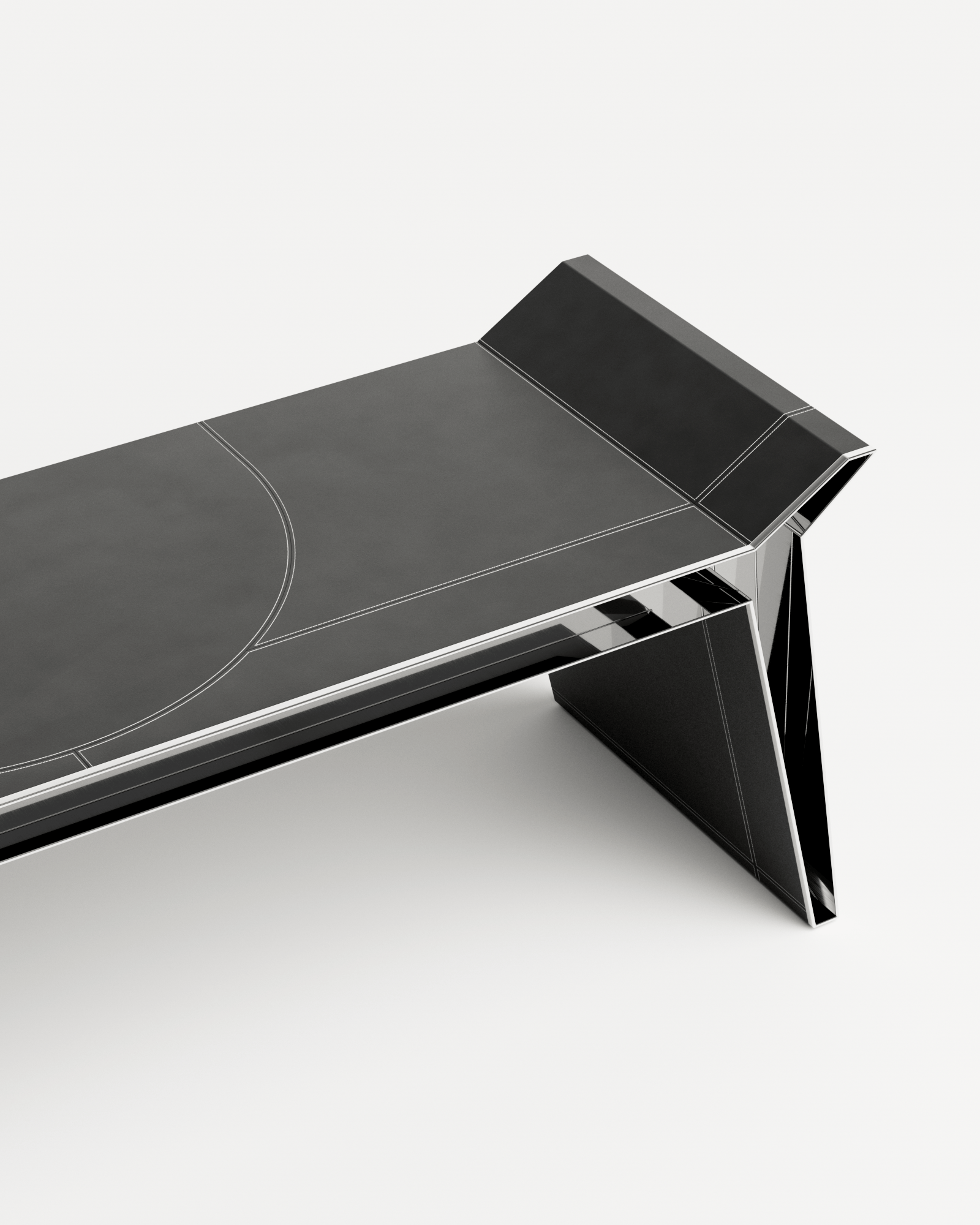 Stamp by Christophe Perichon, made of Steel and Leather, Black version, picture 5