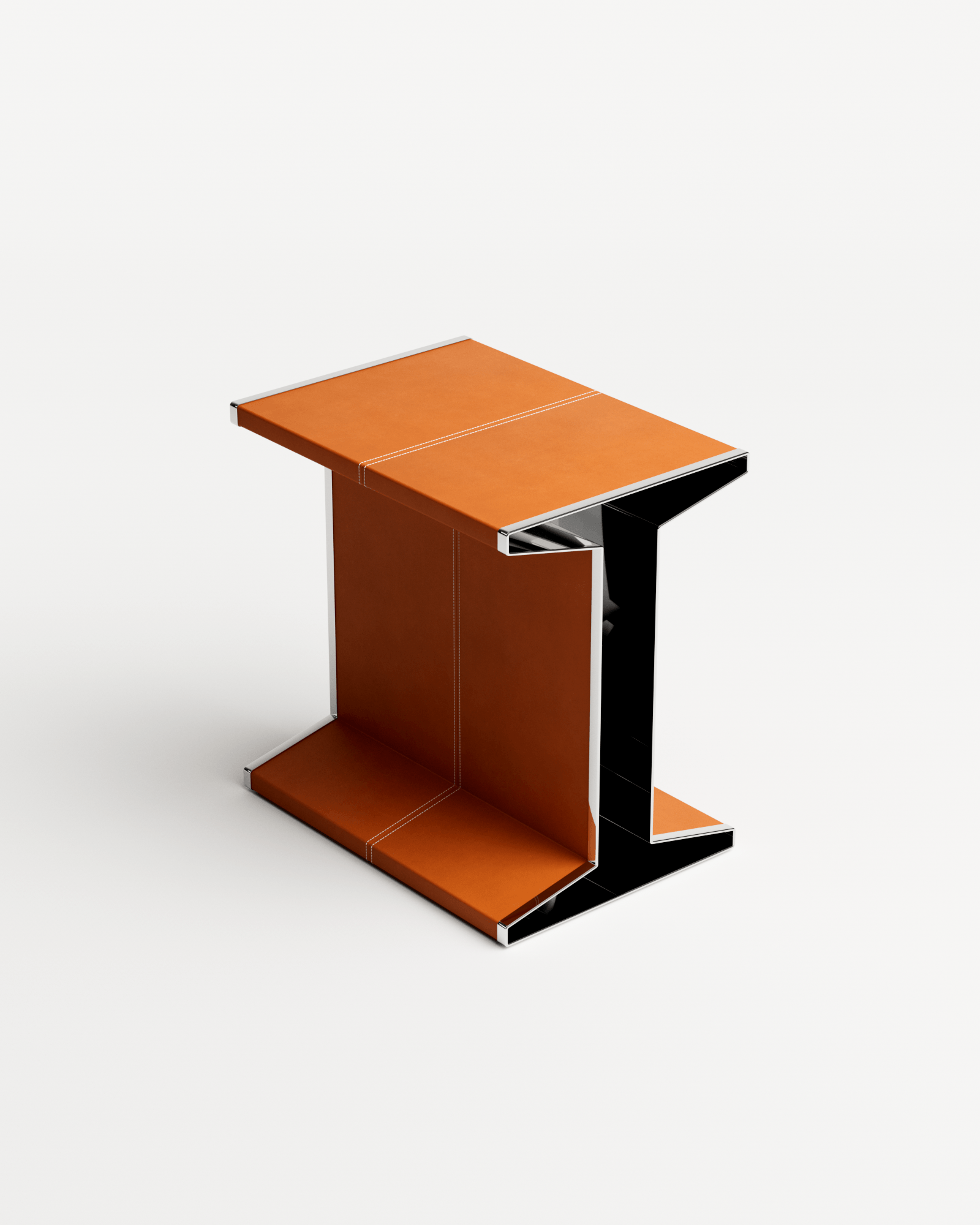 Stamp by Christophe Perichon, made of Steel and Leather, Brown version, picture 1