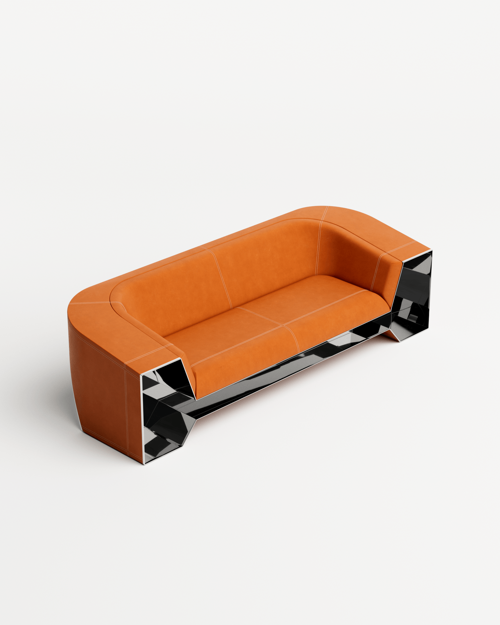 Stamp by Christophe Perichon, made of Steel and Leather, Brown version, picture 2