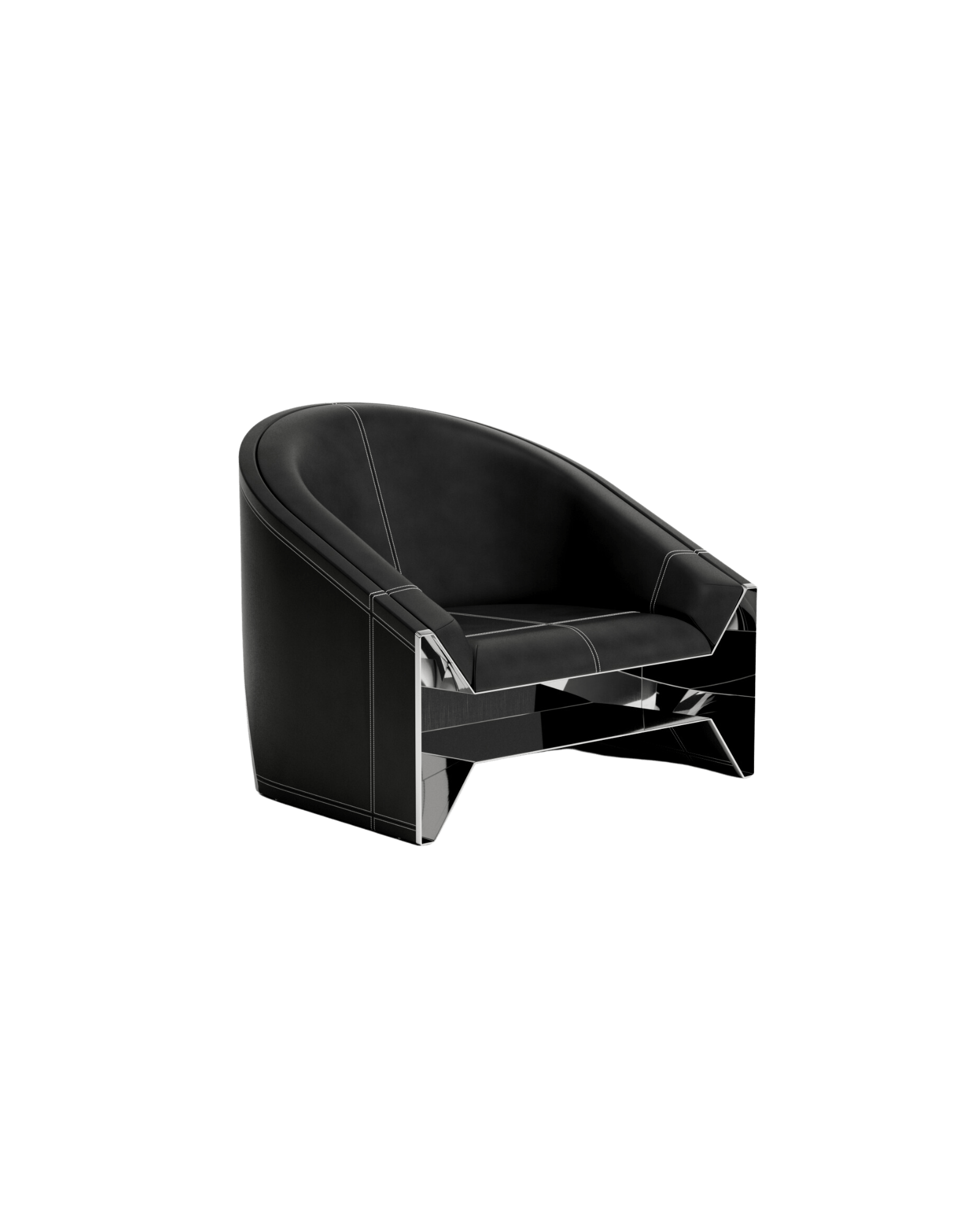 Stamp by Christophe Perichon, made of Steel and Leather, Black version, picture 0