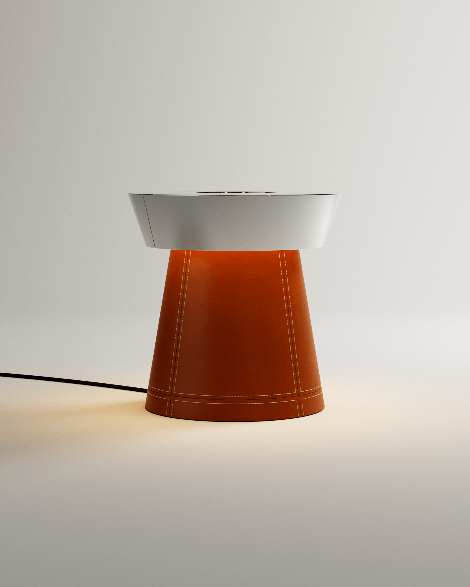 Stamp by Christophe Perichon, made of Steel and Leather, Brown version, picture 1