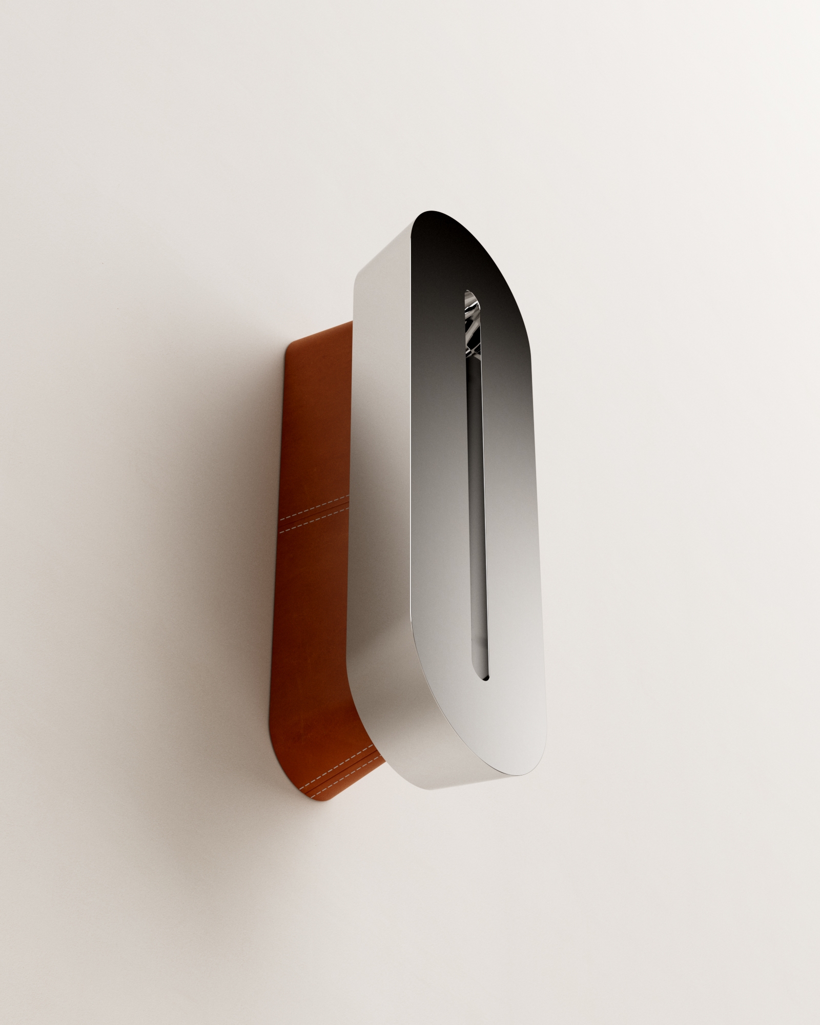 Stamp by Christophe Perichon, made of Steel and Leather, Brown version, picture 5