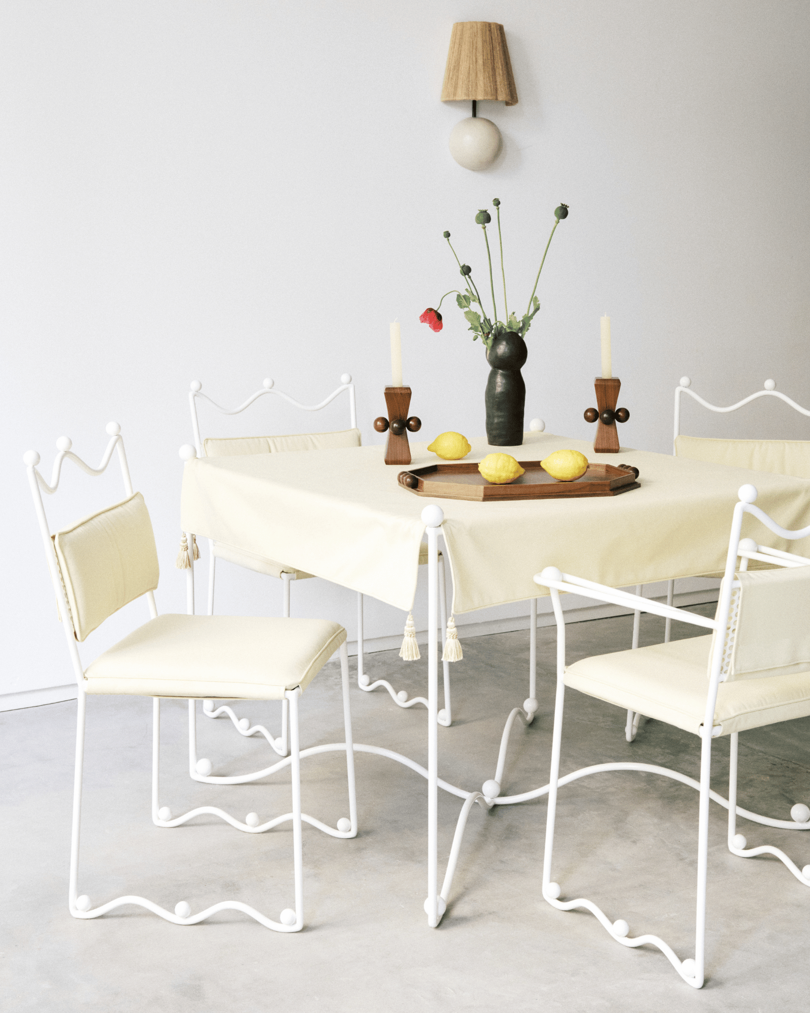 Ebur Editions by Studio Ebur, made of Iron and Linen, Wrought Iron version, picture 2