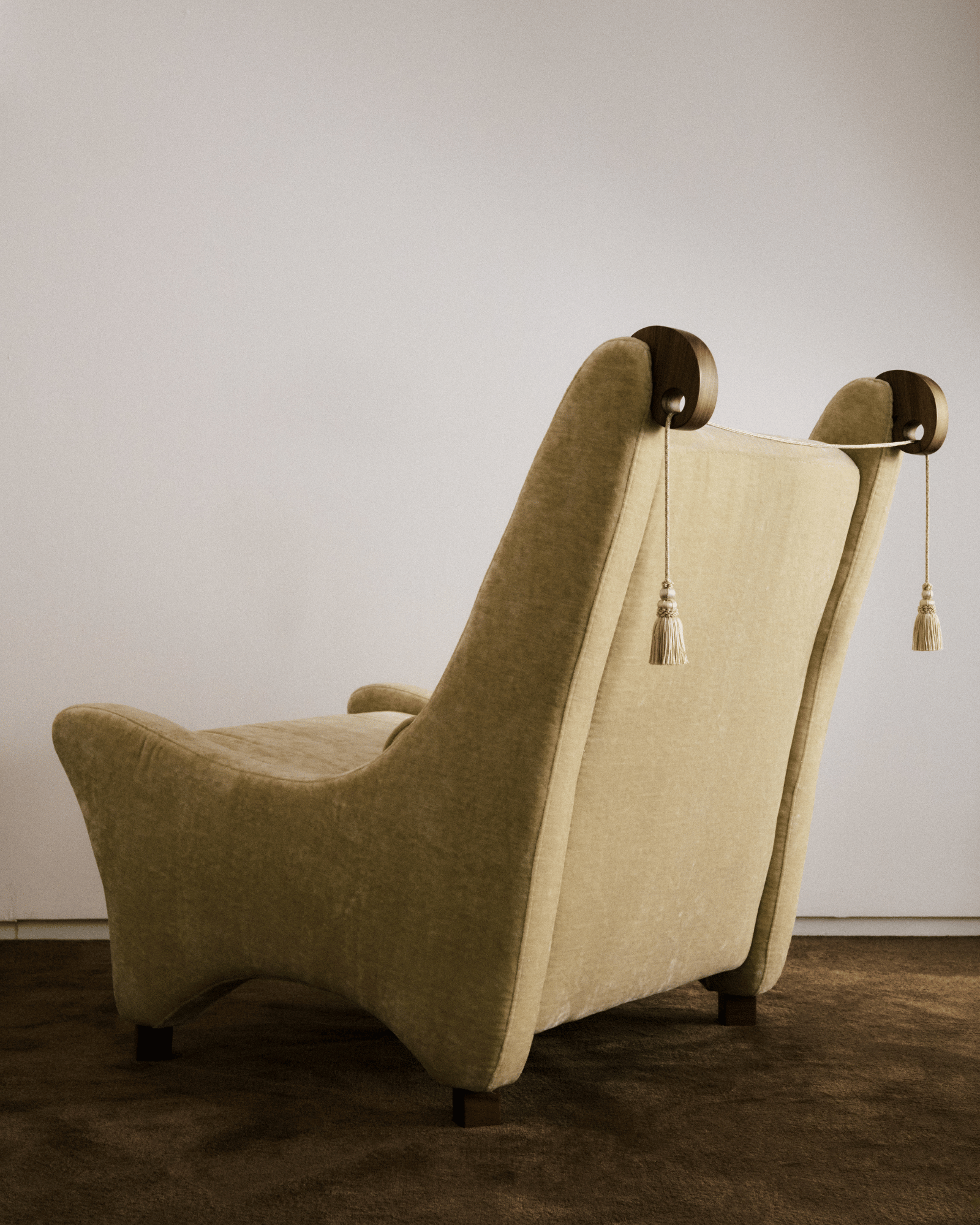 Ebur Editions by Studio Ebur, made of Velvet and Wood, Velvet version, picture 5
