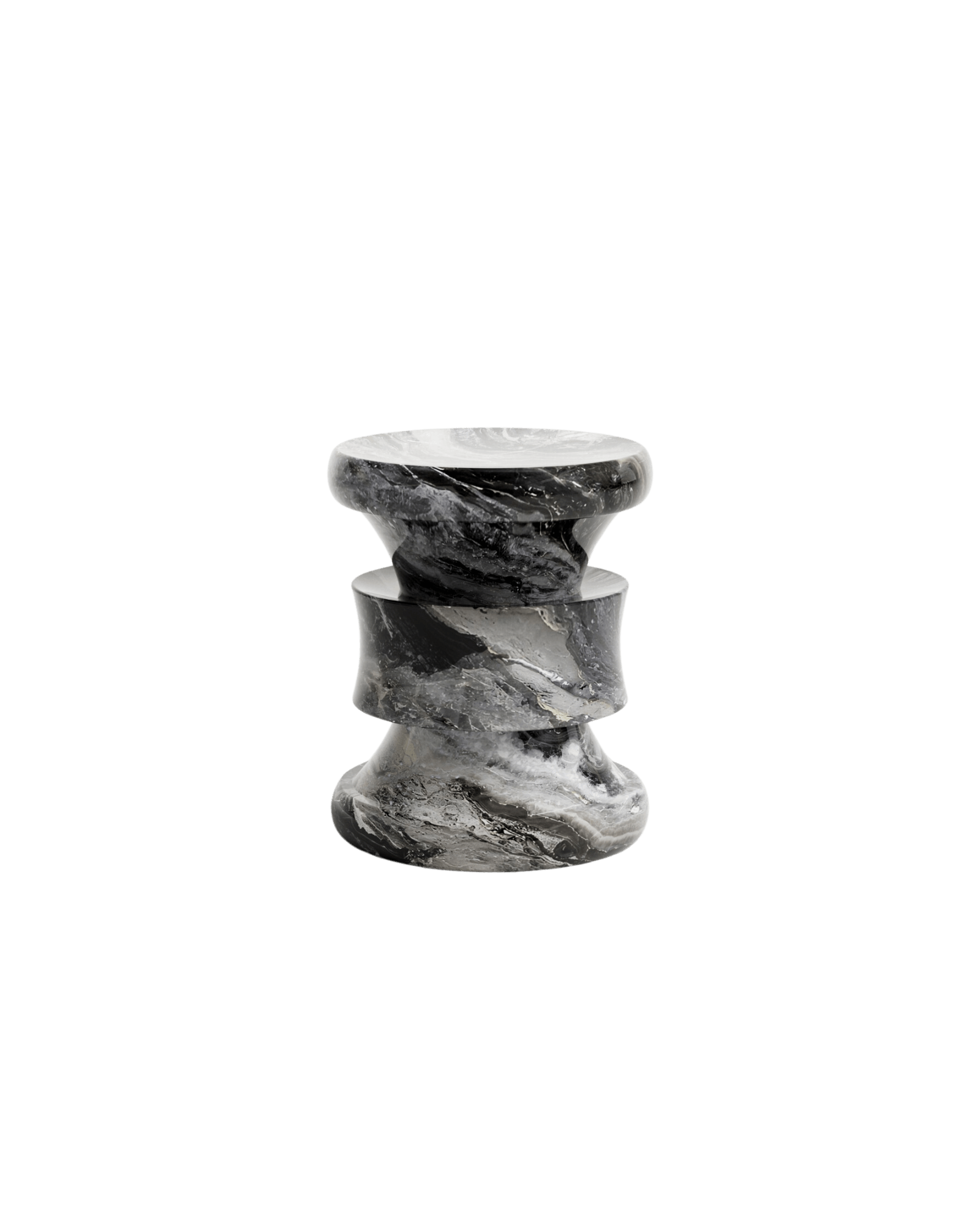 Umbra by Le Berre Vevaud, made of Marble and , Arabesco Orobico Grigio version, picture 0