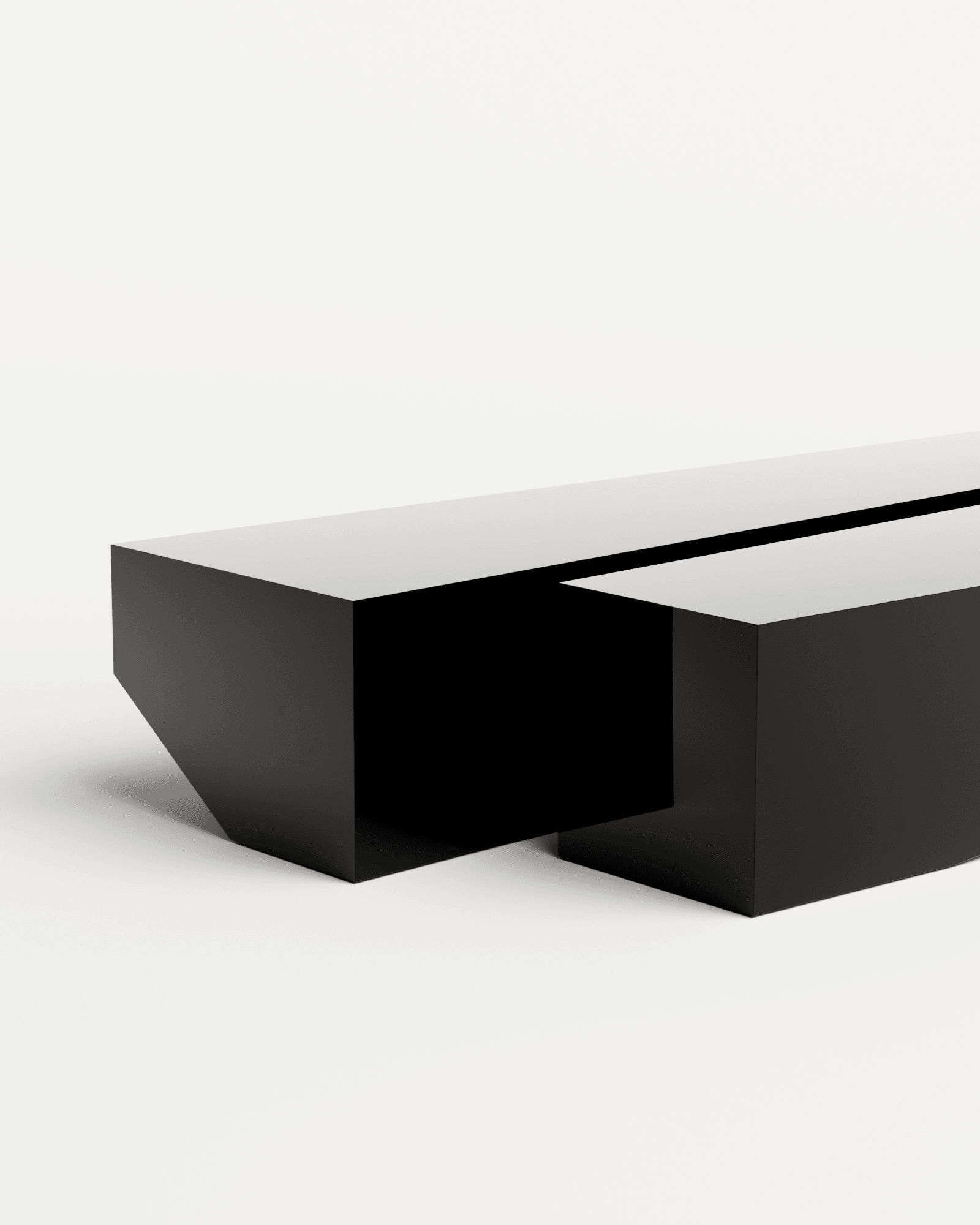 Undum and Bevel by Hadge, made of Steel and , Chrome Mirror Black version, picture 5