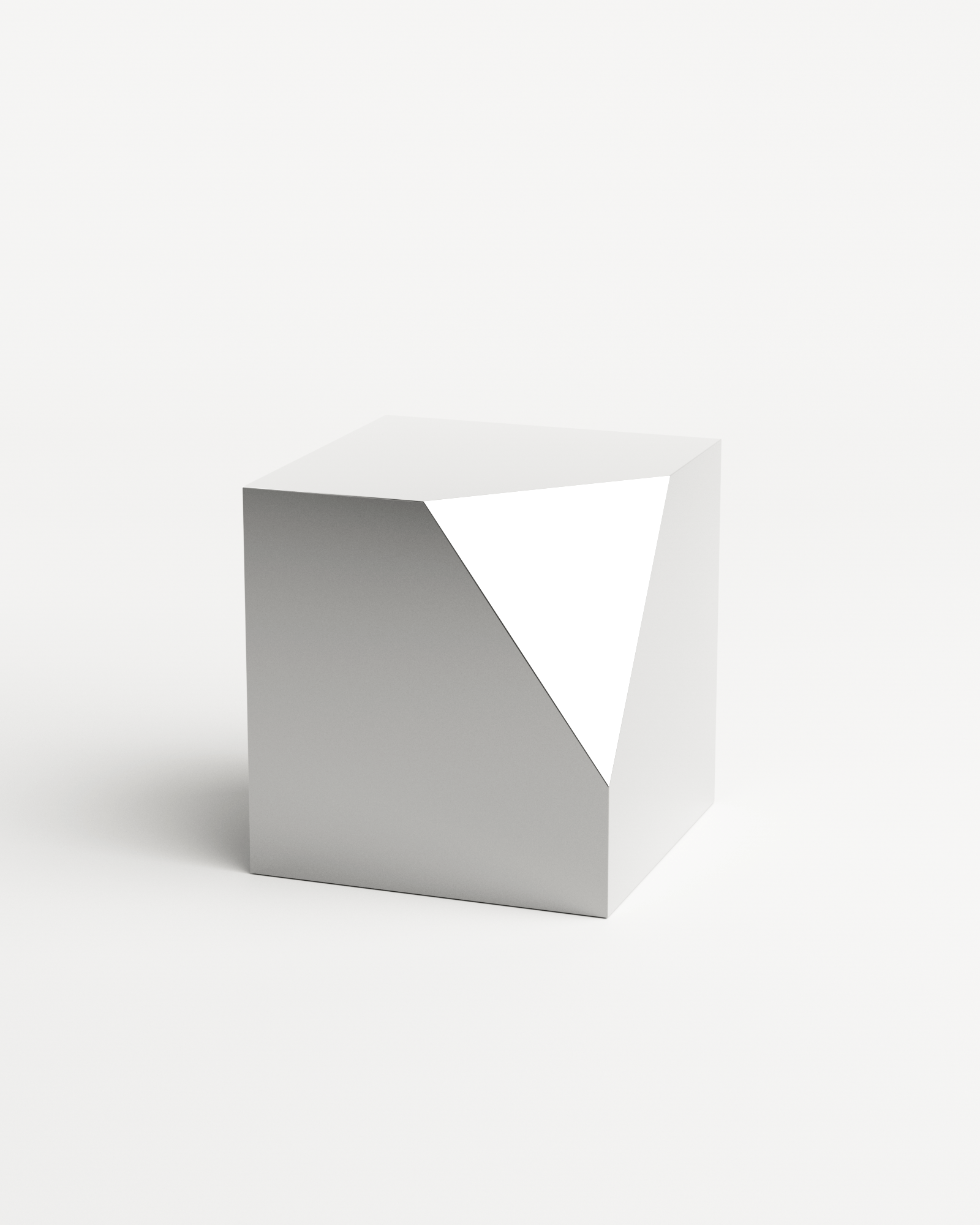 Undum and Bevel by Hadge, made of Steel and , Chrome Mirror version, picture 1